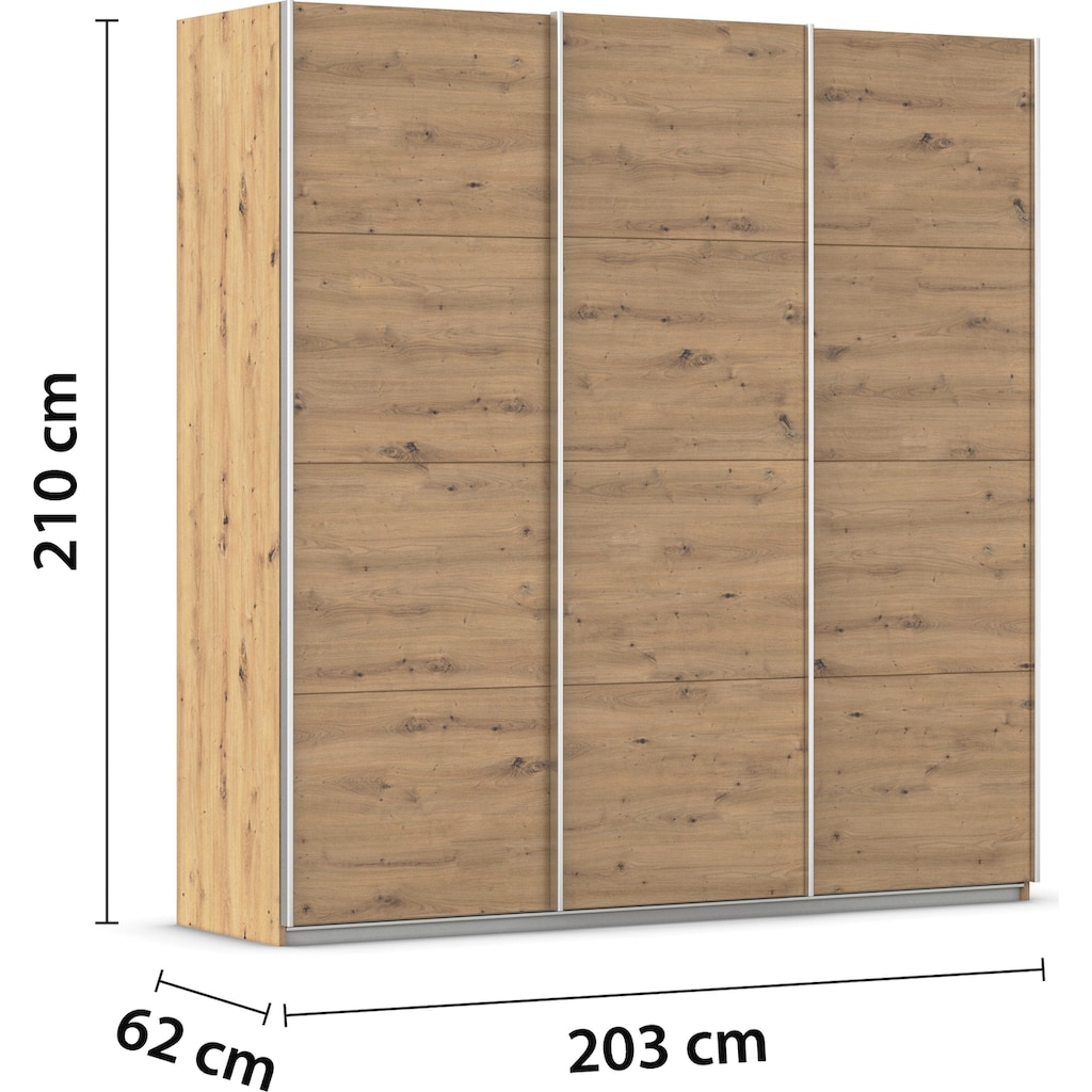 rauch Schwebetürenschrank »Kleiderschrank Schrank Garderobe AGORDO mit Dekor- oder Hochglanzfront«
