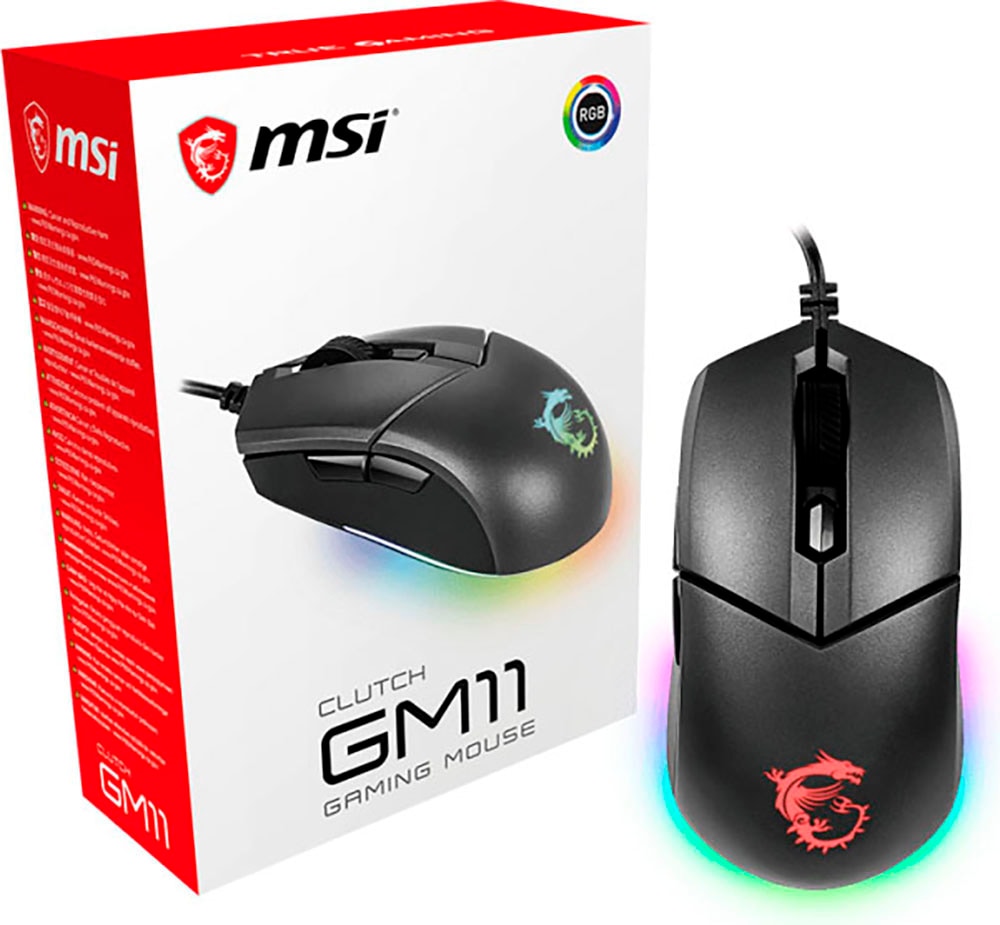 MSI Gaming-Maus »Clutch GM11«, kabelgebunden