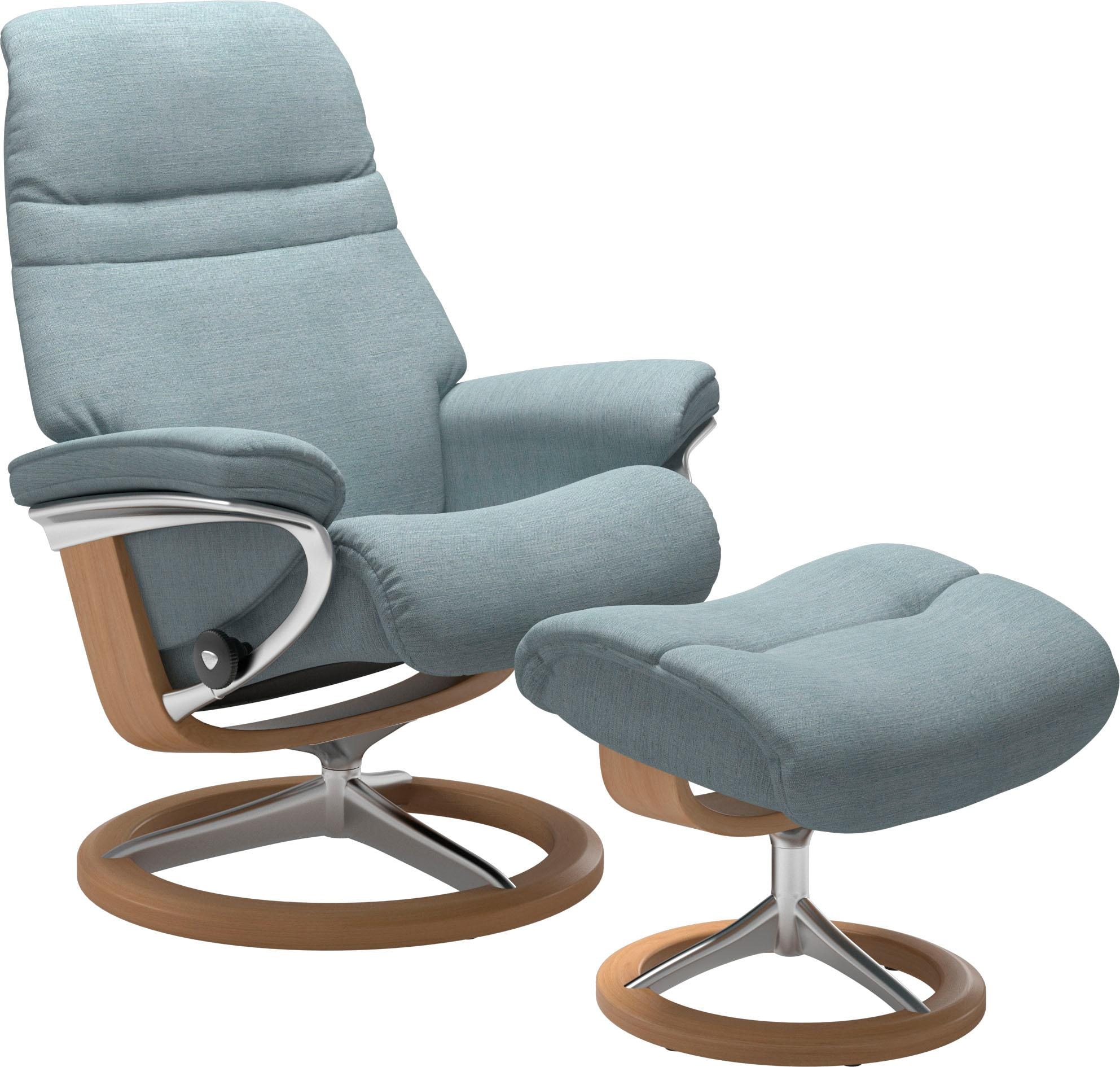 Stressless Relaxsessel "Sunrise", (Set, Relaxsessel mit Hocker), mit Signat günstig online kaufen