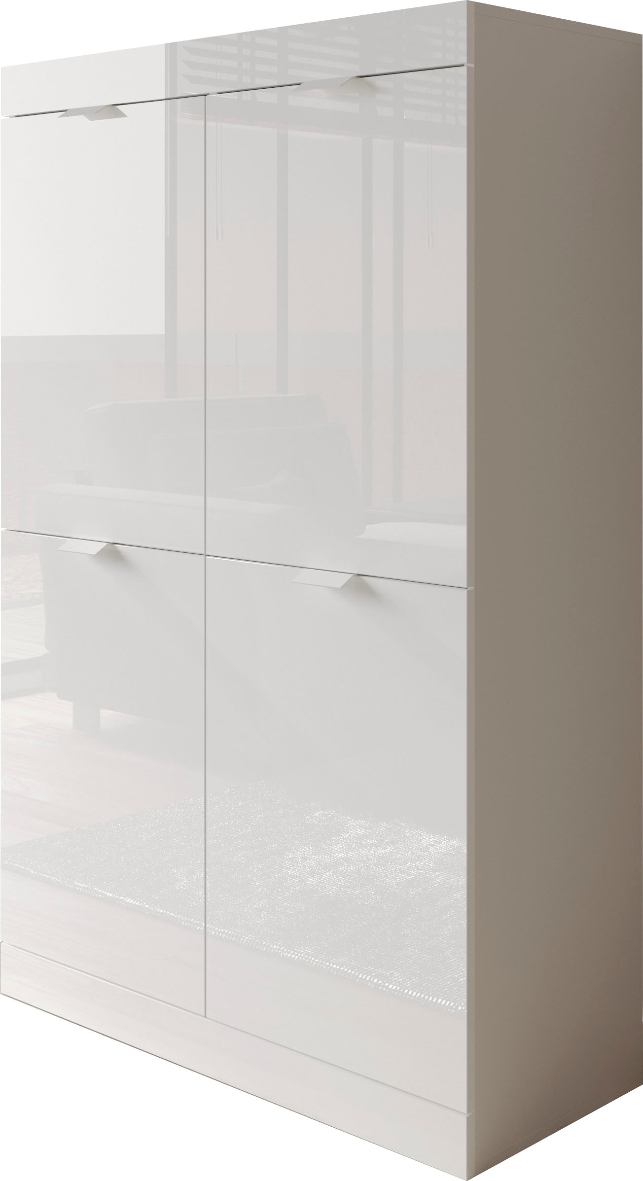 Highboard 91 LC weiß BAUR Lack cm, Hochglanz »Slim«, Breite |