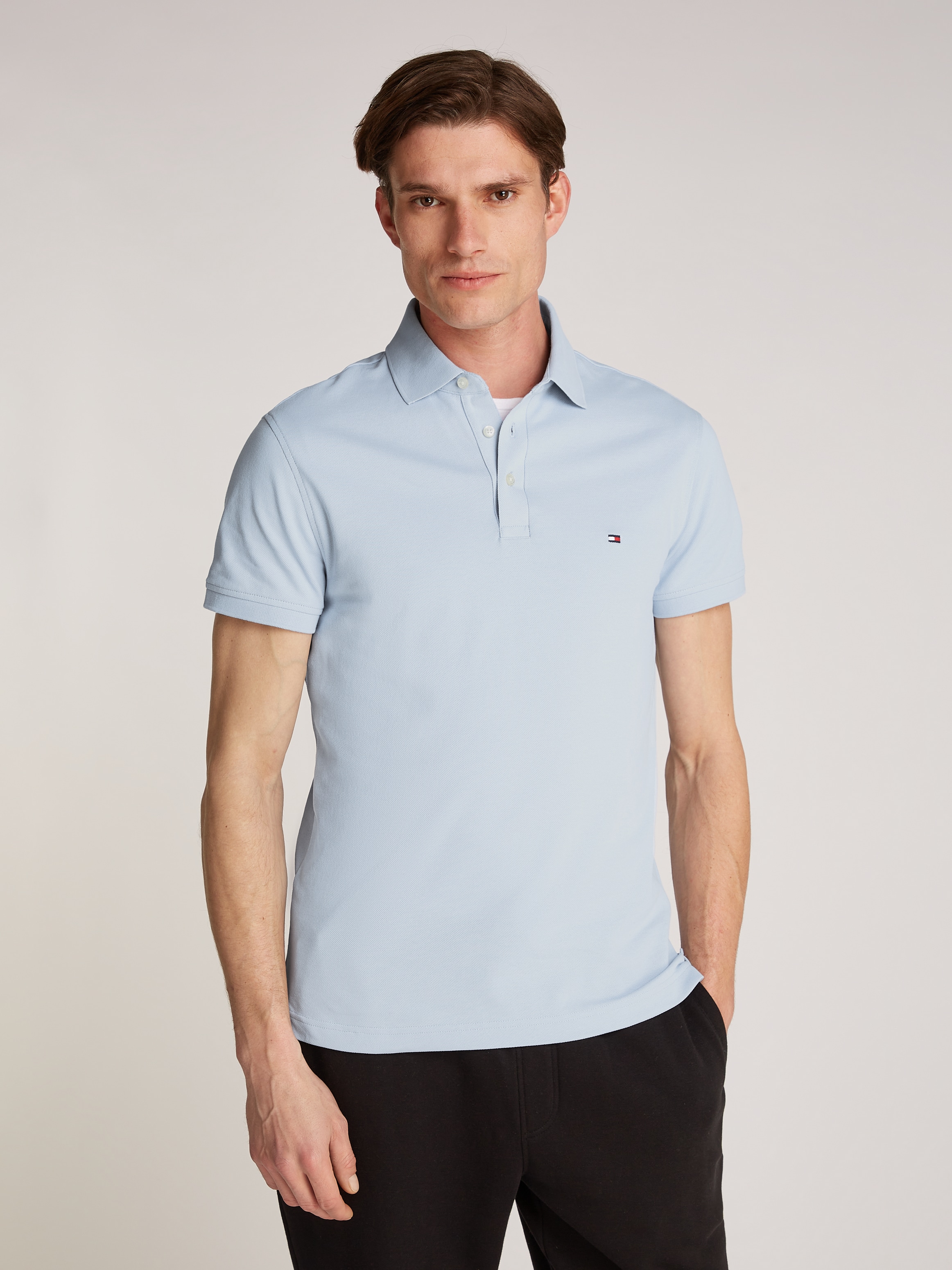 Tommy Hilfiger Poloshirt "1985 SLIM POLO", aus leicht strukturiertem Piqué- günstig online kaufen