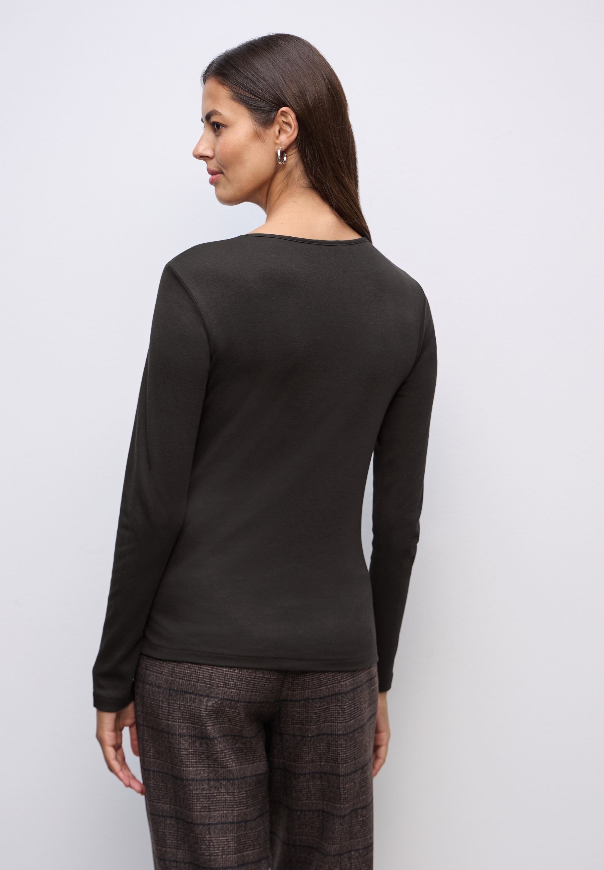 STREET ONE Langarmshirt im soften Baumwoll-Mix günstig online kaufen