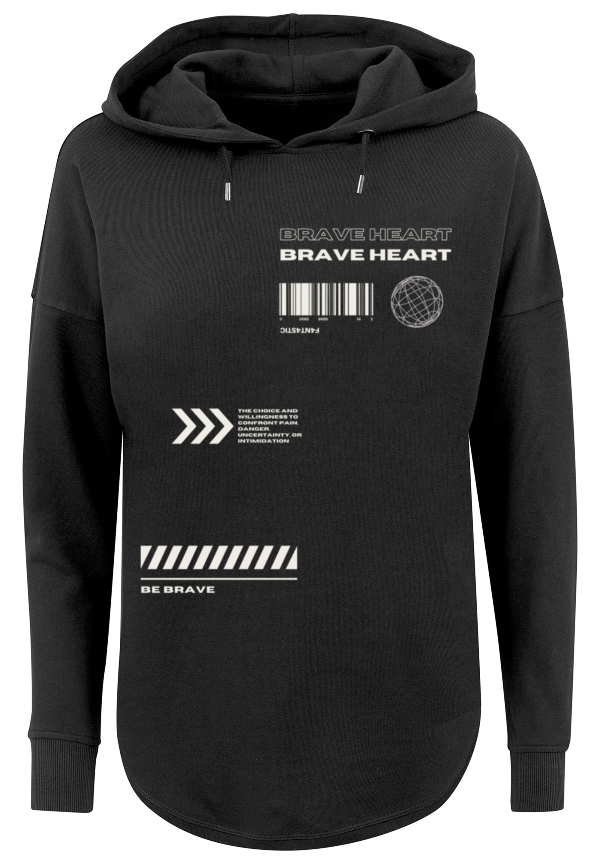 F4NT4STIC Kapuzenpullover »Brave Heart OVERSIZE HOODIE«, Print