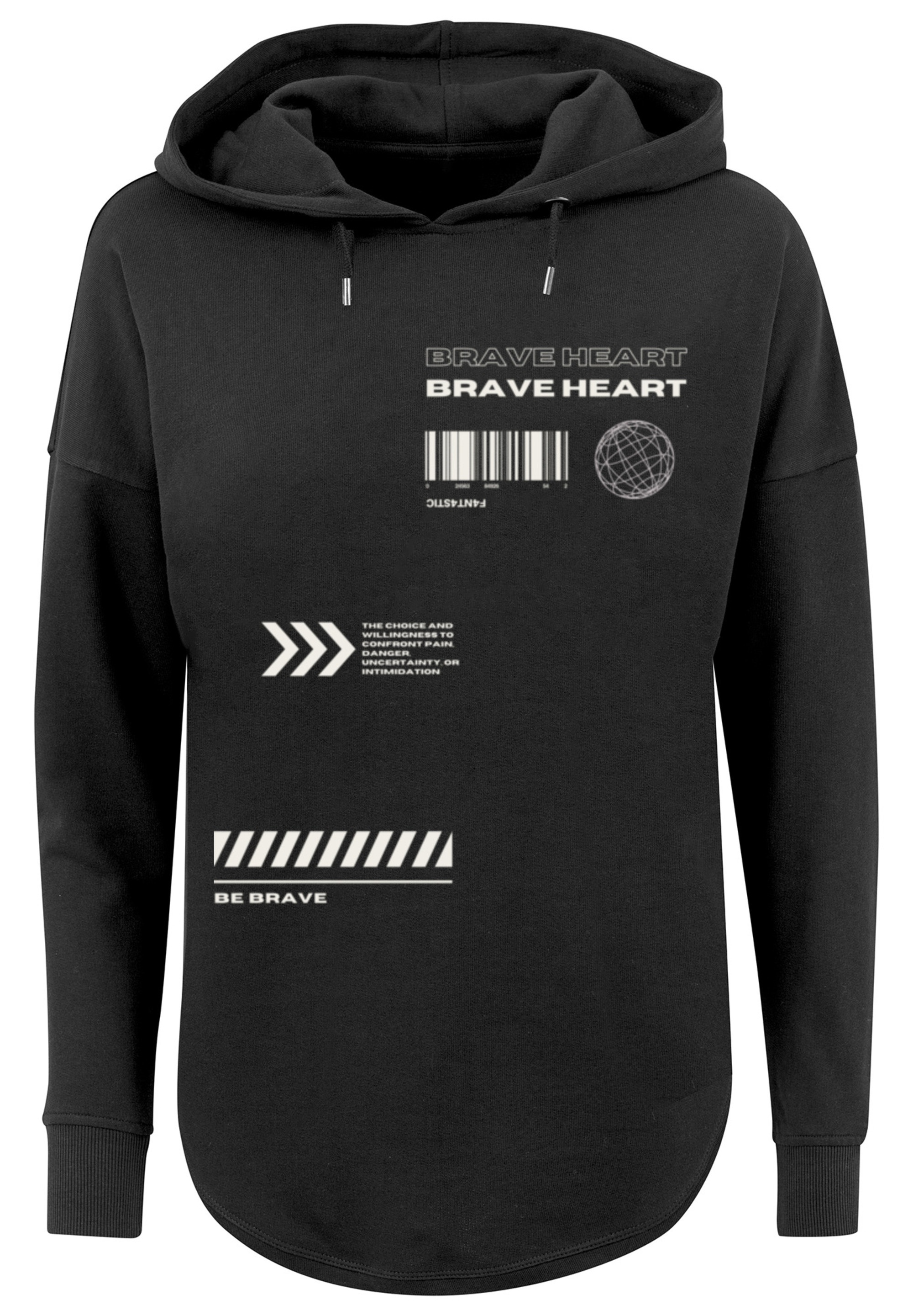 F4NT4STIC Kapuzenpullover "Brave Heart OVERSIZE HOODIE", Print günstig online kaufen