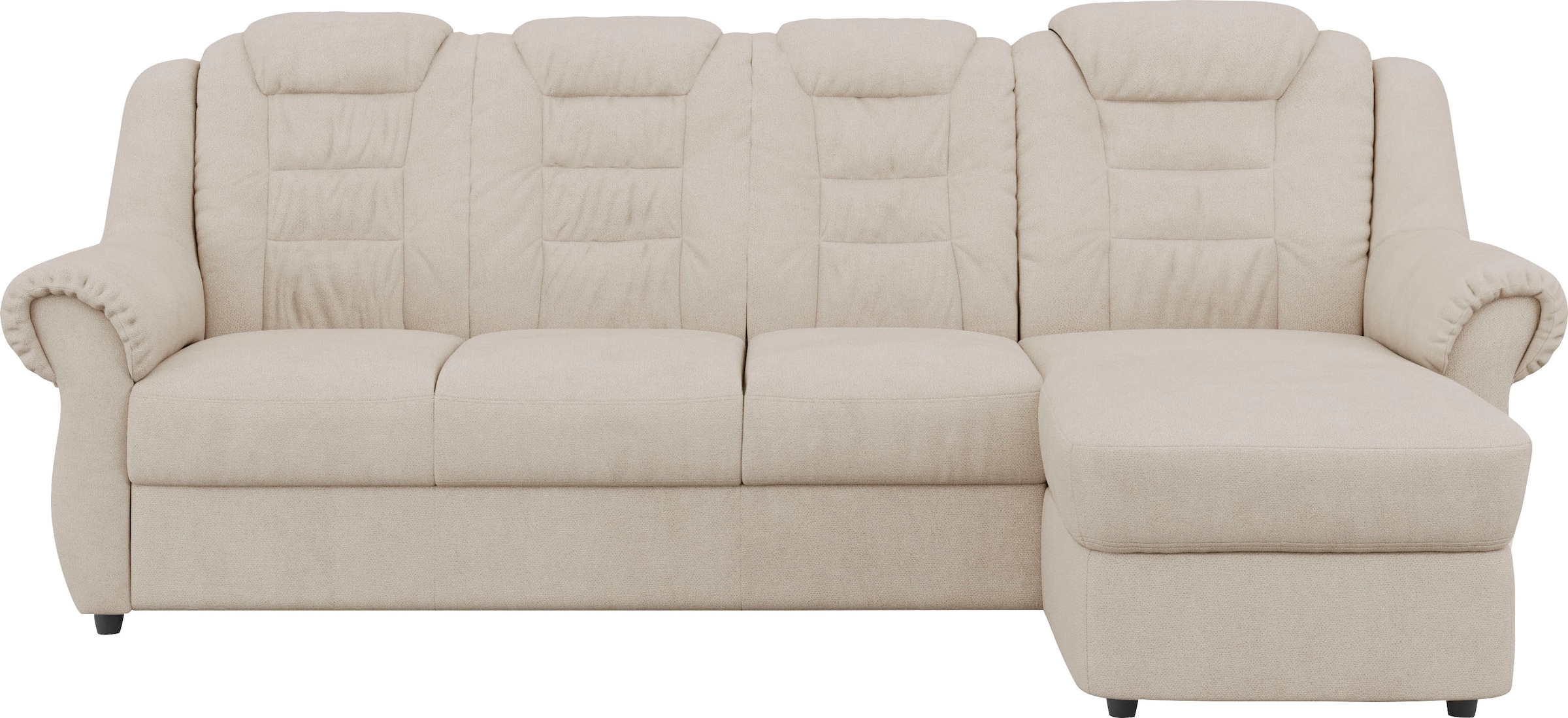 Home affaire Ecksofa "Boston L-Form" mit hoher Rückenlehne, wahlweise mit Schlaffunktion