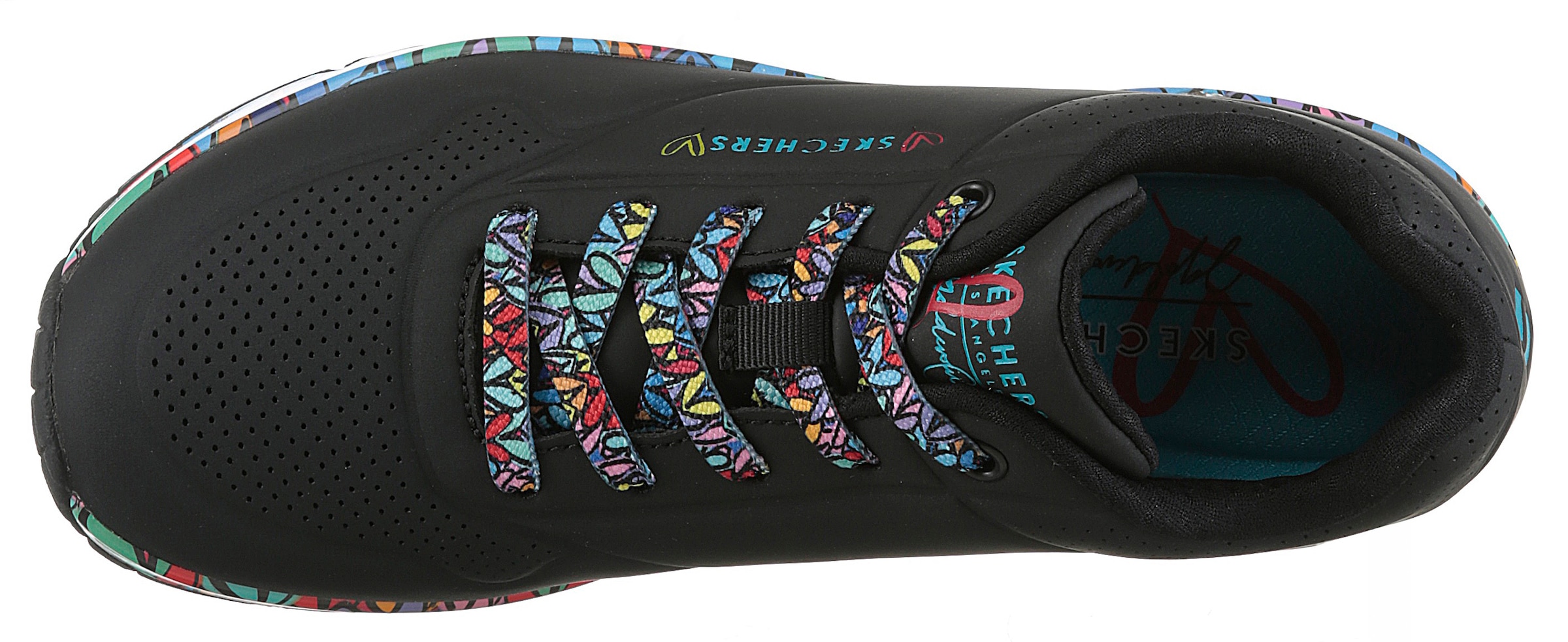 Skechers Sneaker »UNO«, Plateausneaker, Schnürschuh mit Keilabsatz