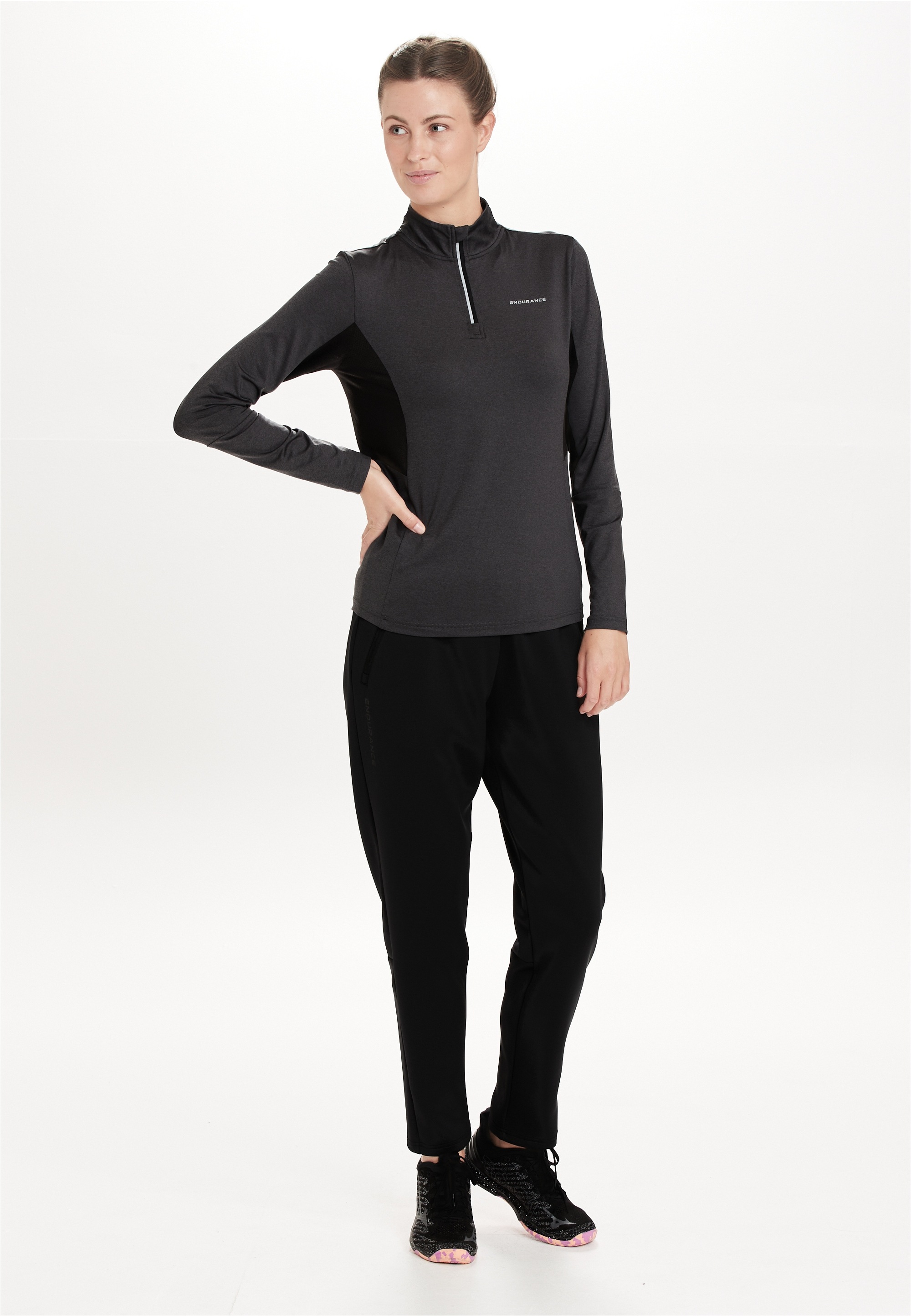 ENDURANCE Langarmshirt »JOCEE W Midlayer«, (1 tlg.), mit reflektierenden Details