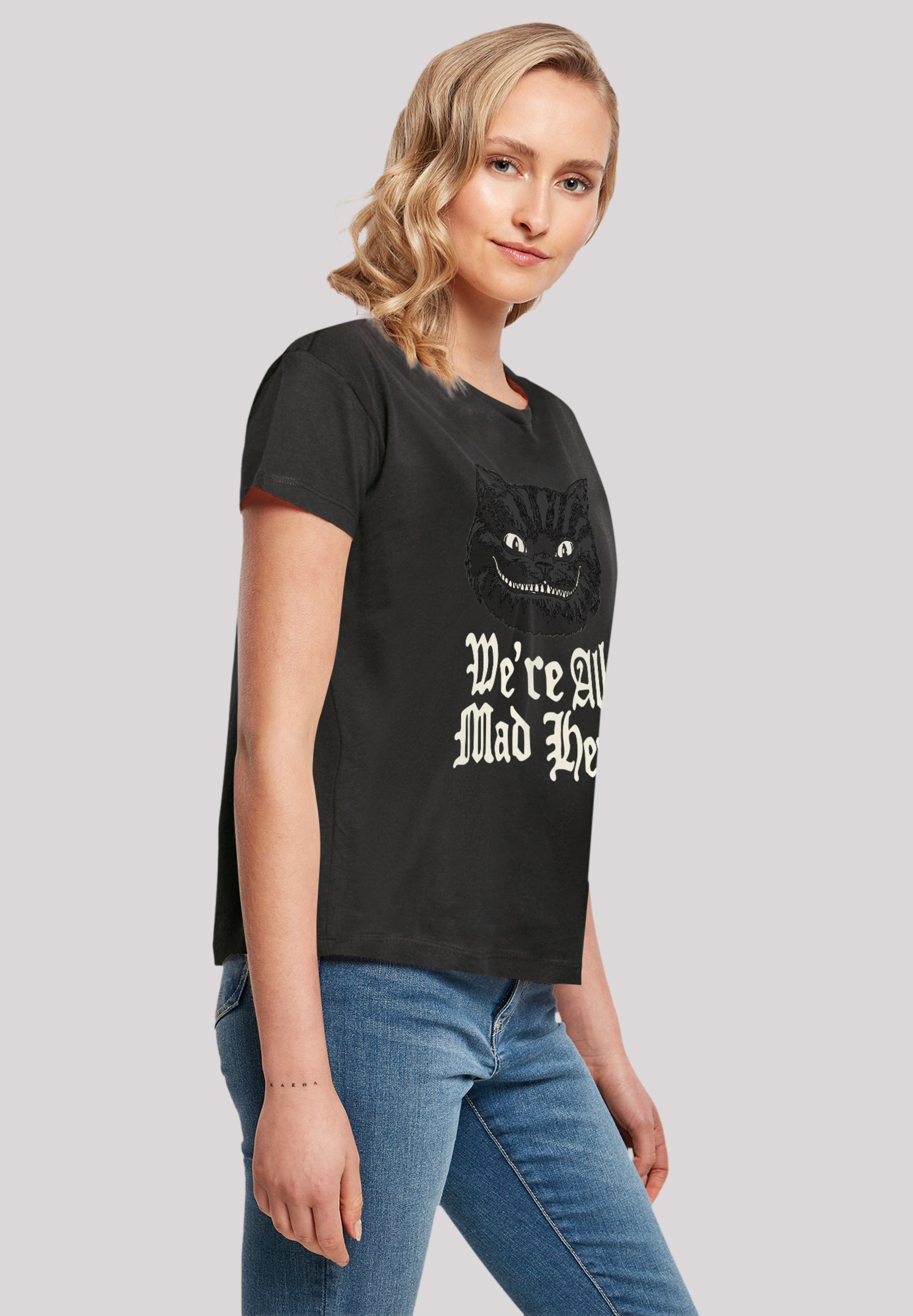 für Wunderland Glow«, Mad Qualität F4NT4STIC T-Shirt »Disney BAUR Premium bestellen Alice im |
