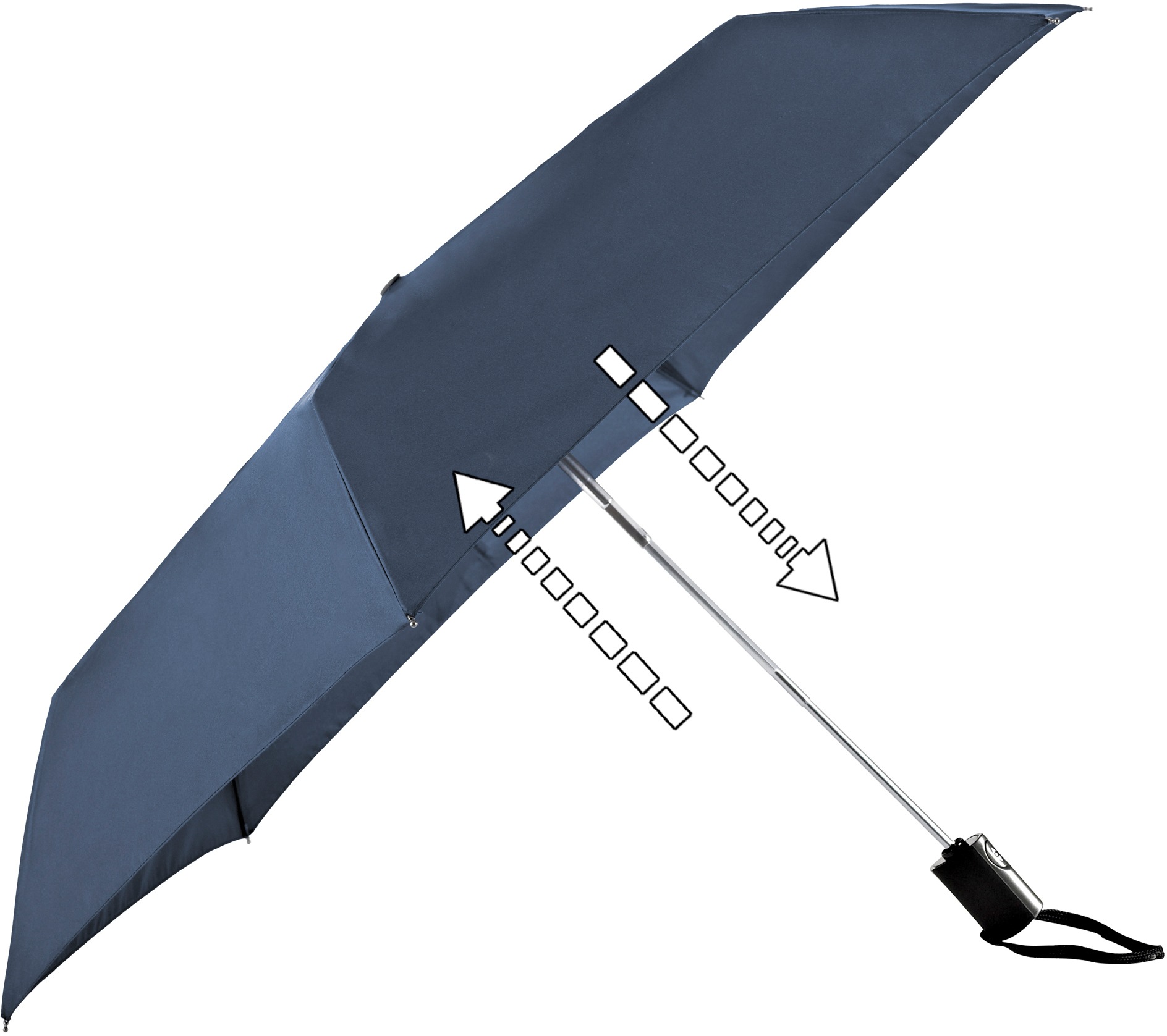 EuroSCHIRM® Taschenregenschirm 3224, | bestellen marineblau«, extra leicht und flach »Automatik online BAUR