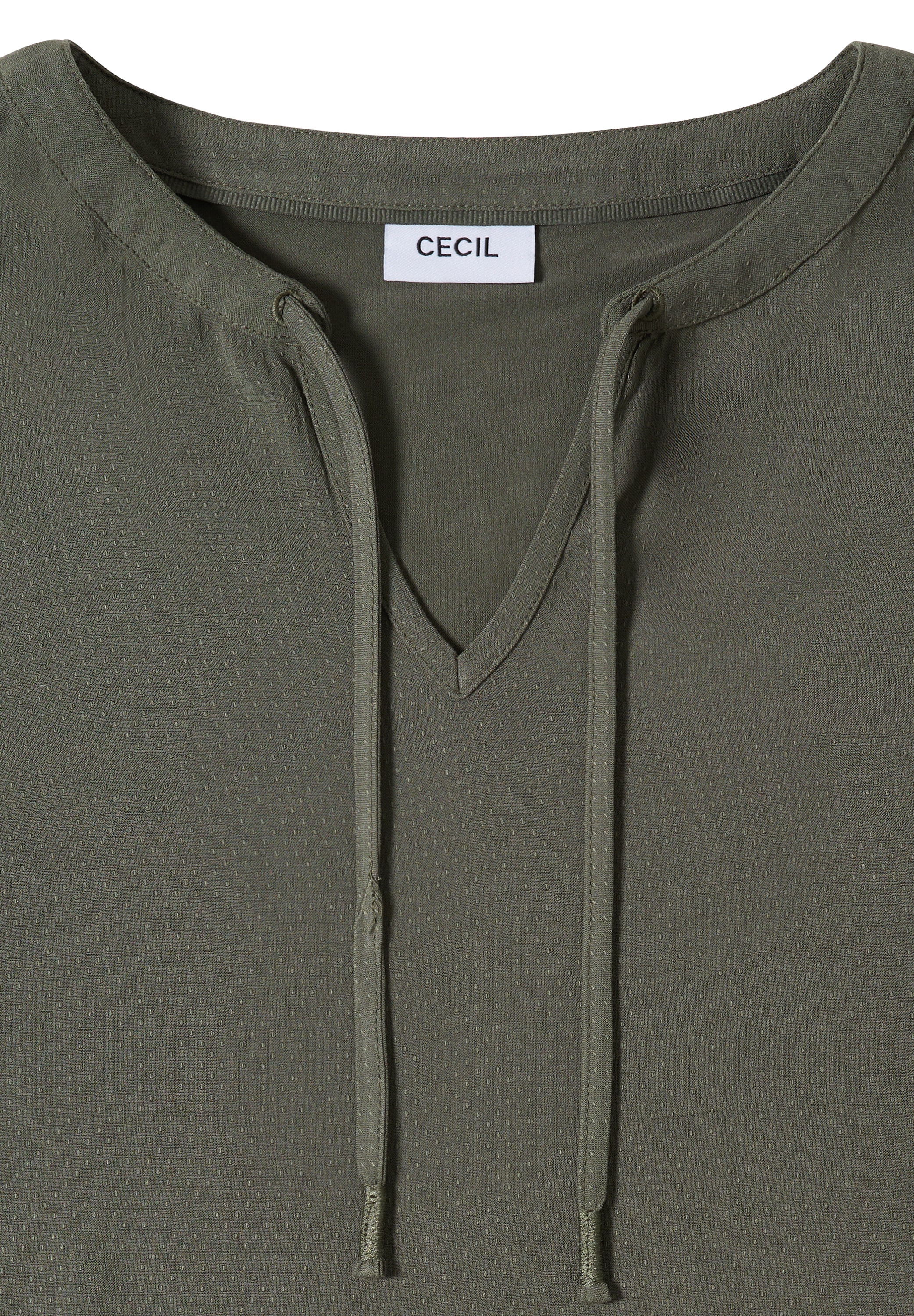 Cecil Kurzarmbluse mit Strukturmix
