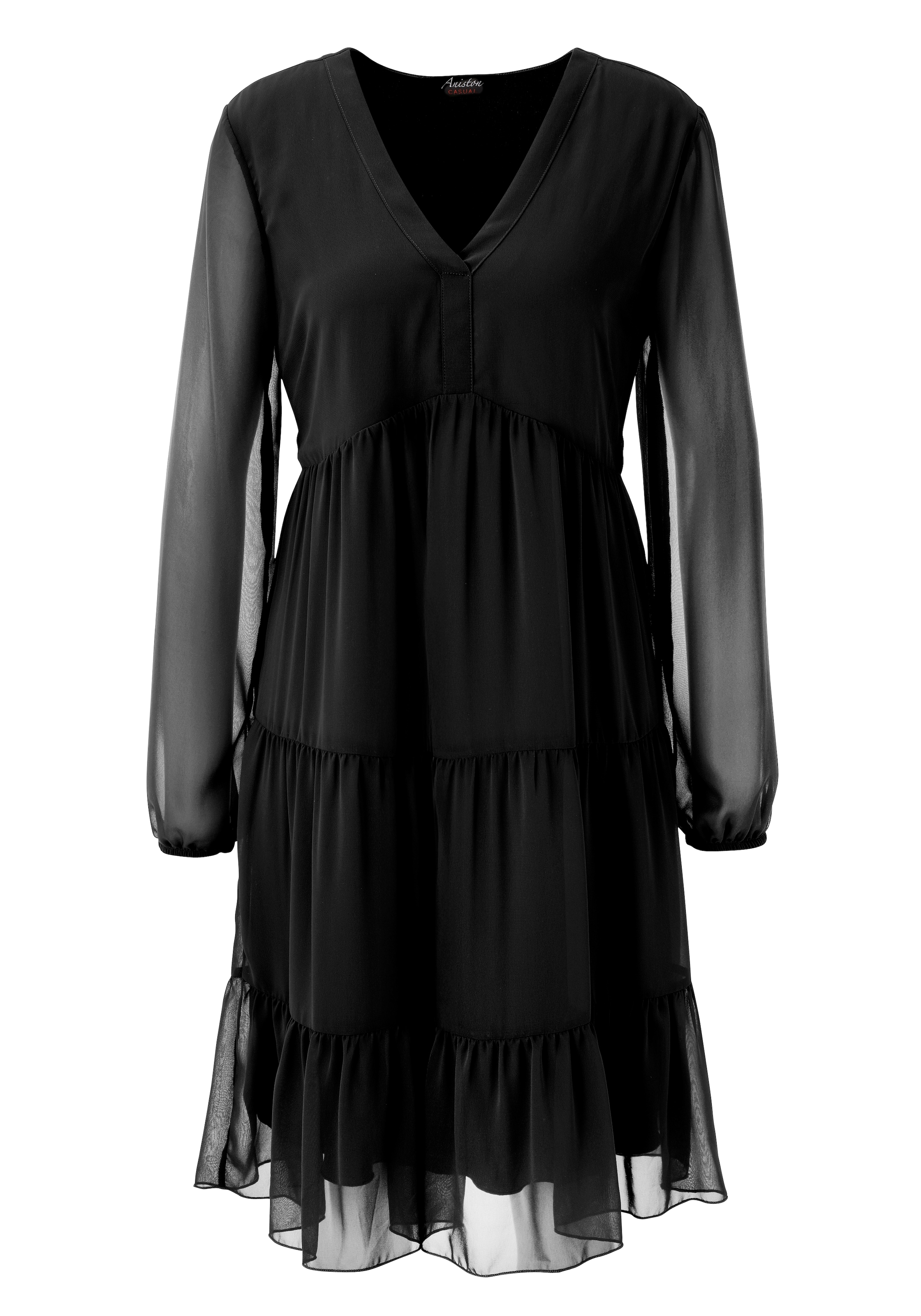 Aniston CASUAL Tunikakleid aus zartem Chiffon - NEUE kOLLEKTION