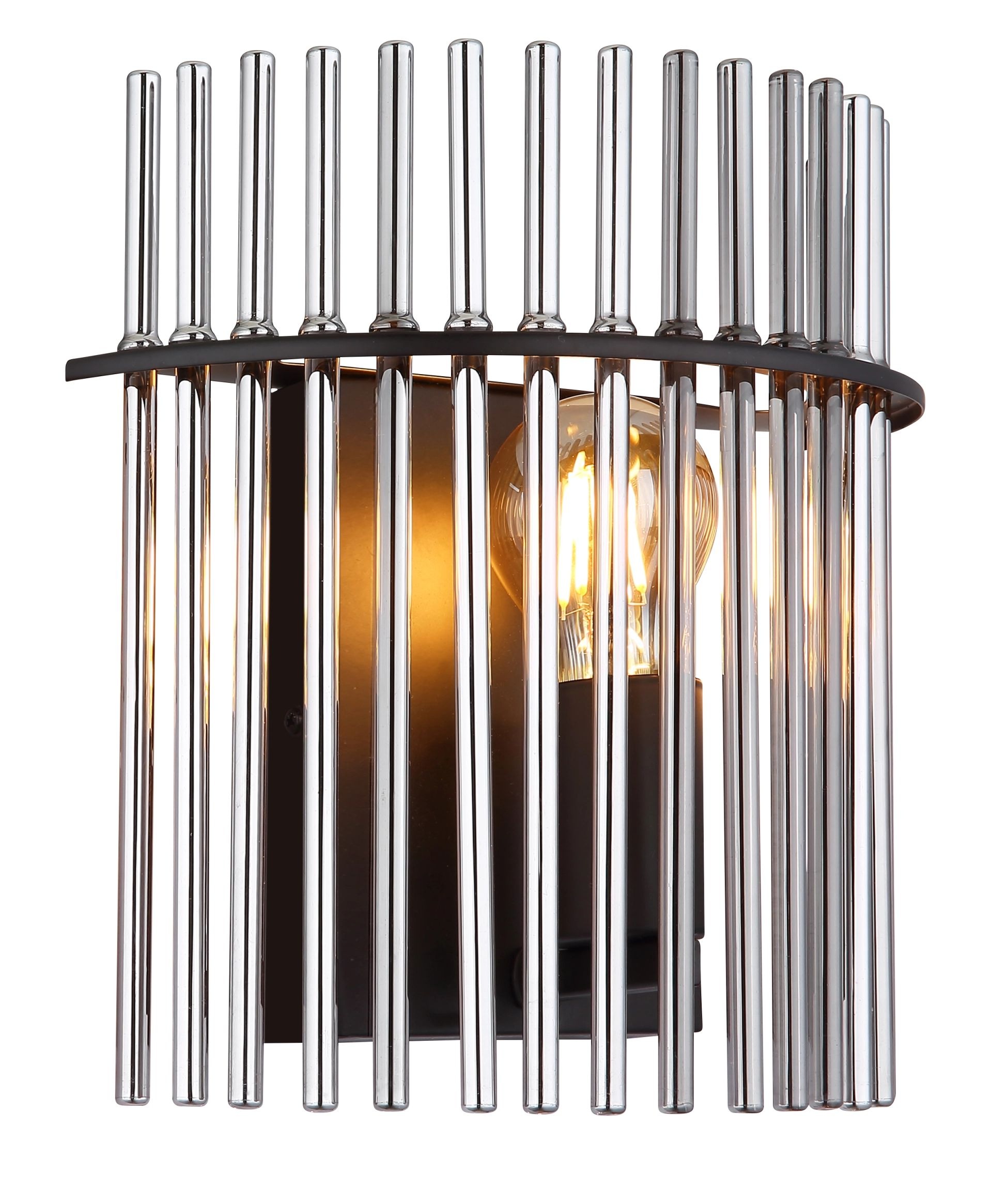 GLOBO LIGHTING LED Wandleuchte »GORLEY«, 1 flammig, Leuchtmittel E27 | ohne Leuchtmittel, Glasstäbe-Schirm-Muster