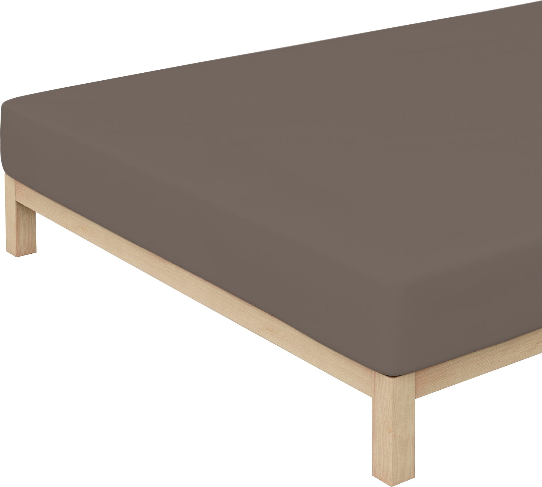 Schlafgut Spannbettlaken »PURE Bio-Baumwolle mit Elasthan, dehnbar blickdicht, straff, Bettlaken«, PREMIUM Laken für Matratzen bis 30cm Höhe, in 90x200, 140x200, 180x200