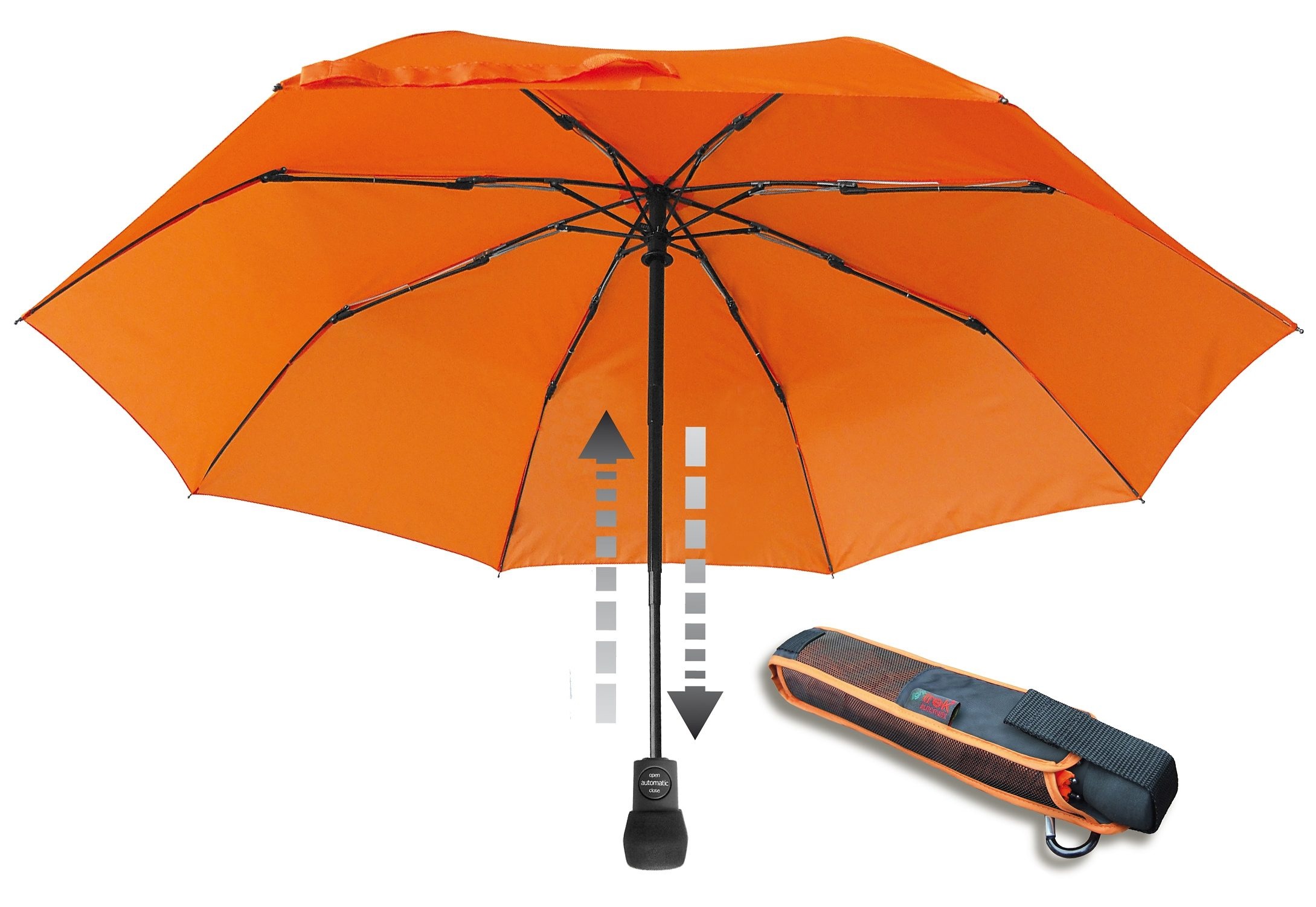 »light BAUR integriertem bestellen | Kompass Automatik, EuroSCHIRM® trek«, Taschenregenschirm mit