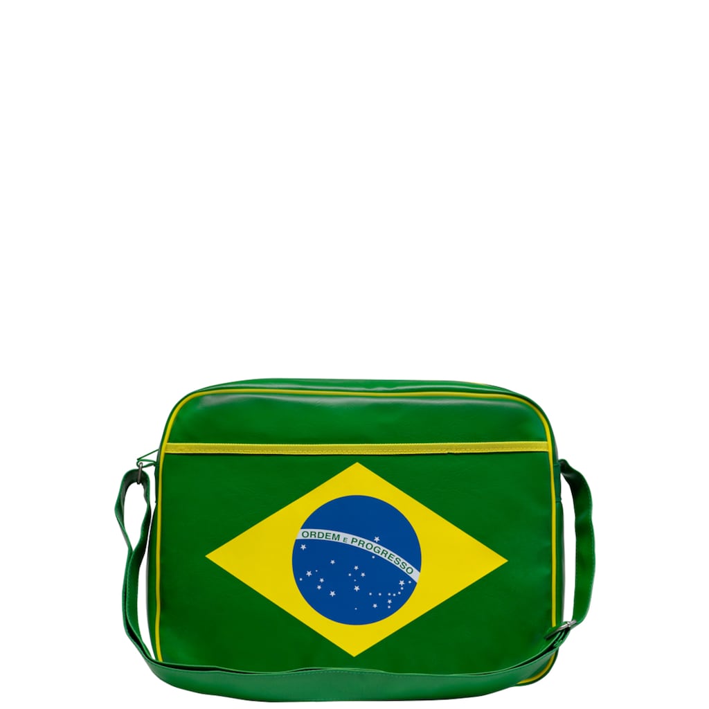 LOGOSHIRT Schultertasche »Brazil - ordem e progresso«