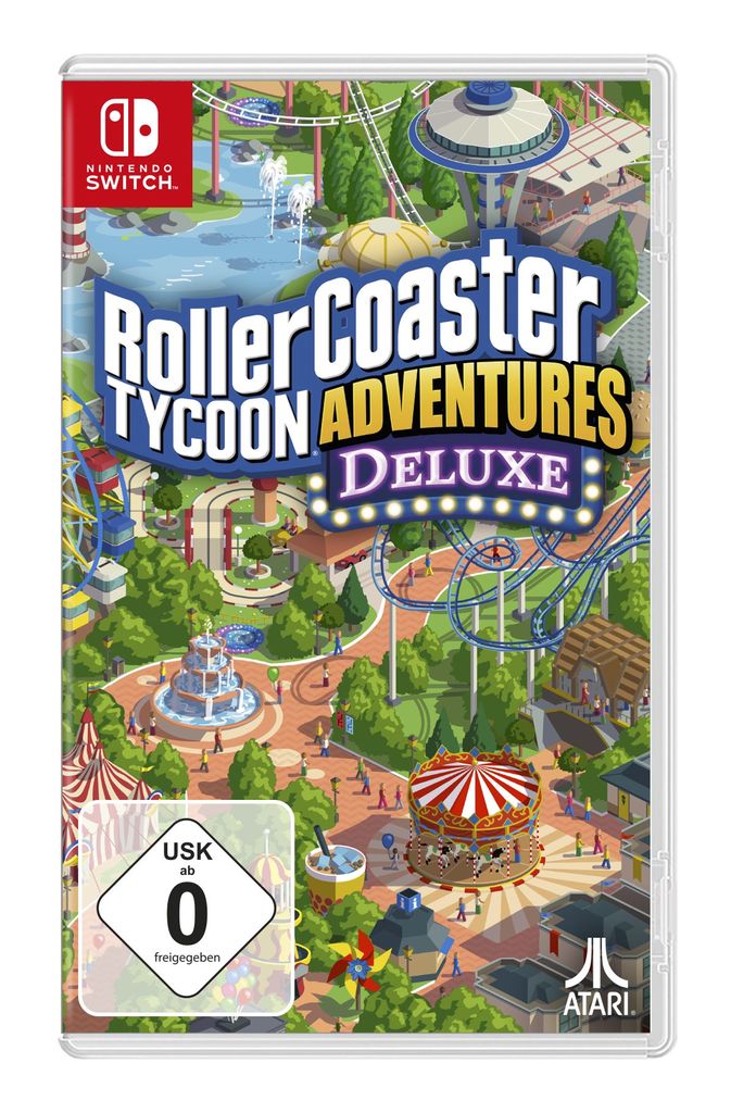 ATARI Spielesoftware "RollerCoaster Tycoon Adventures Deluxe", Nintendo Switch, transparent, Spielesoftware