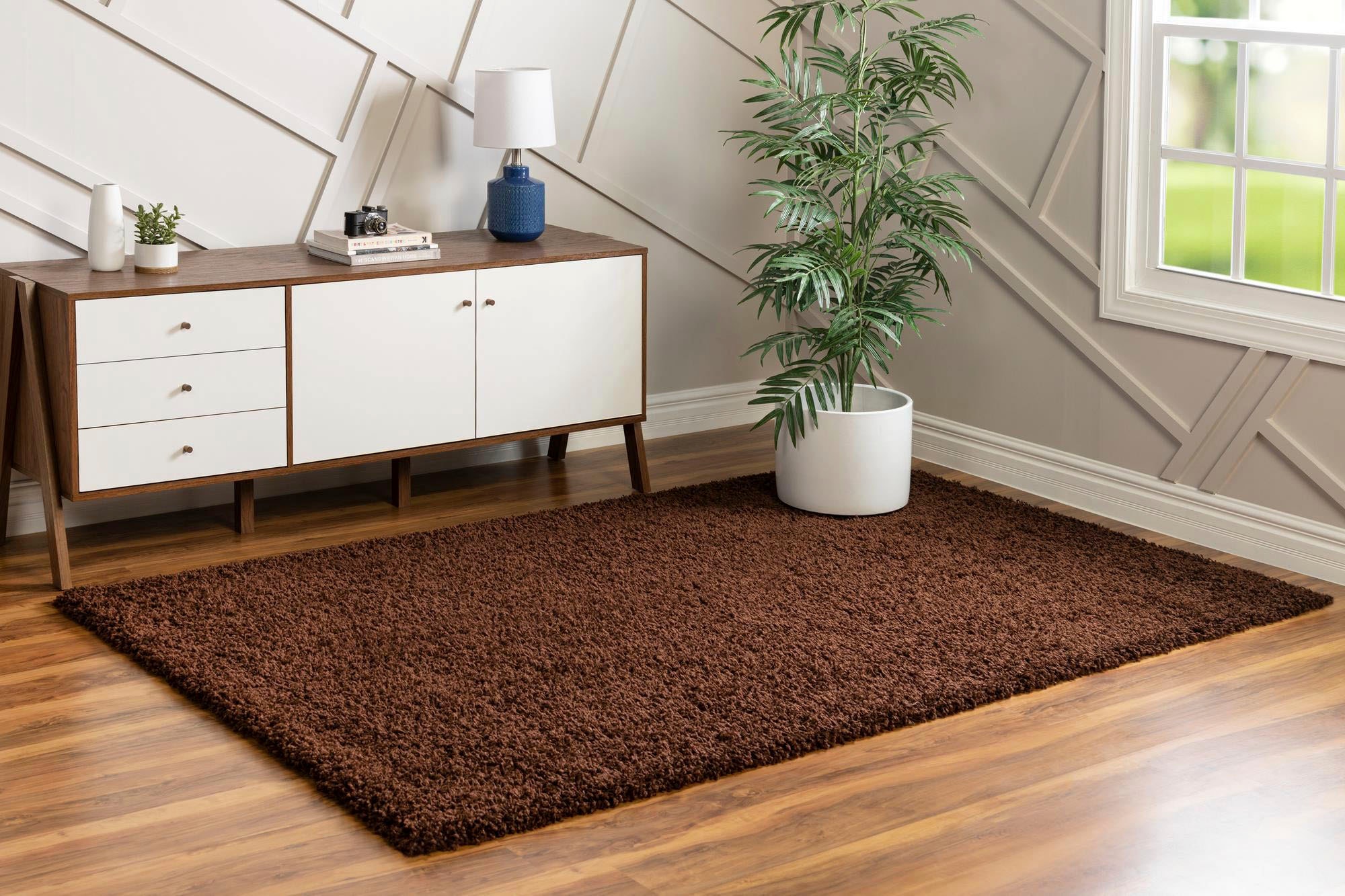 Myflair Möbel & Accessoires Hochflor-Teppich »Shaggy Shag Lagerräumung«, rechteckig, 38 mm Höhe, gewebt, Uni Farben, ideal im Wohnzimmer & Schlafzimmer