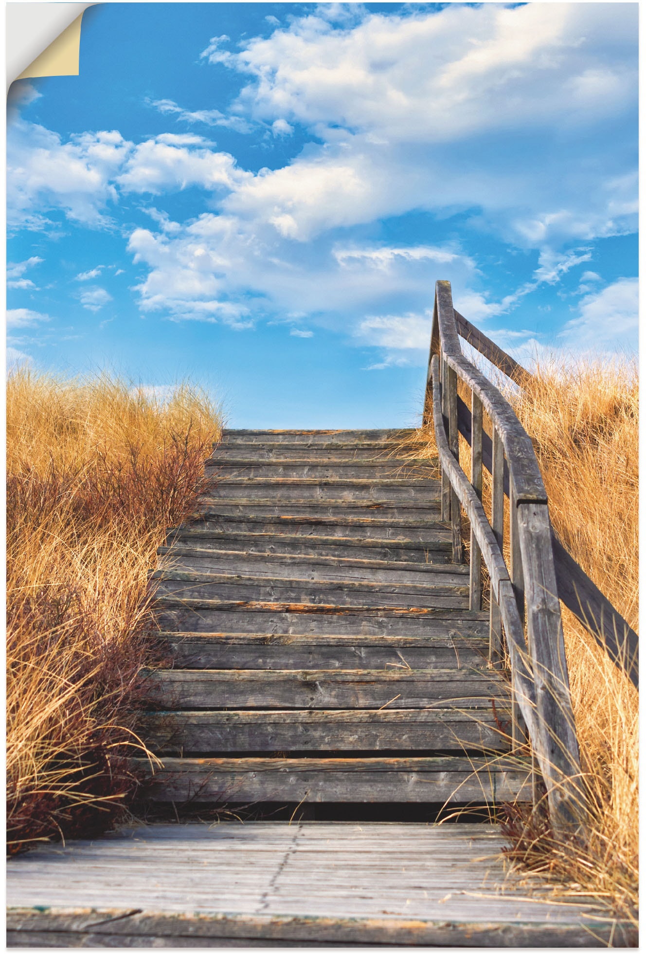 Artland Wandbild "Treppe Bohlenweg Insel Amrum", Küstenbilder, (1 St.), als günstig online kaufen