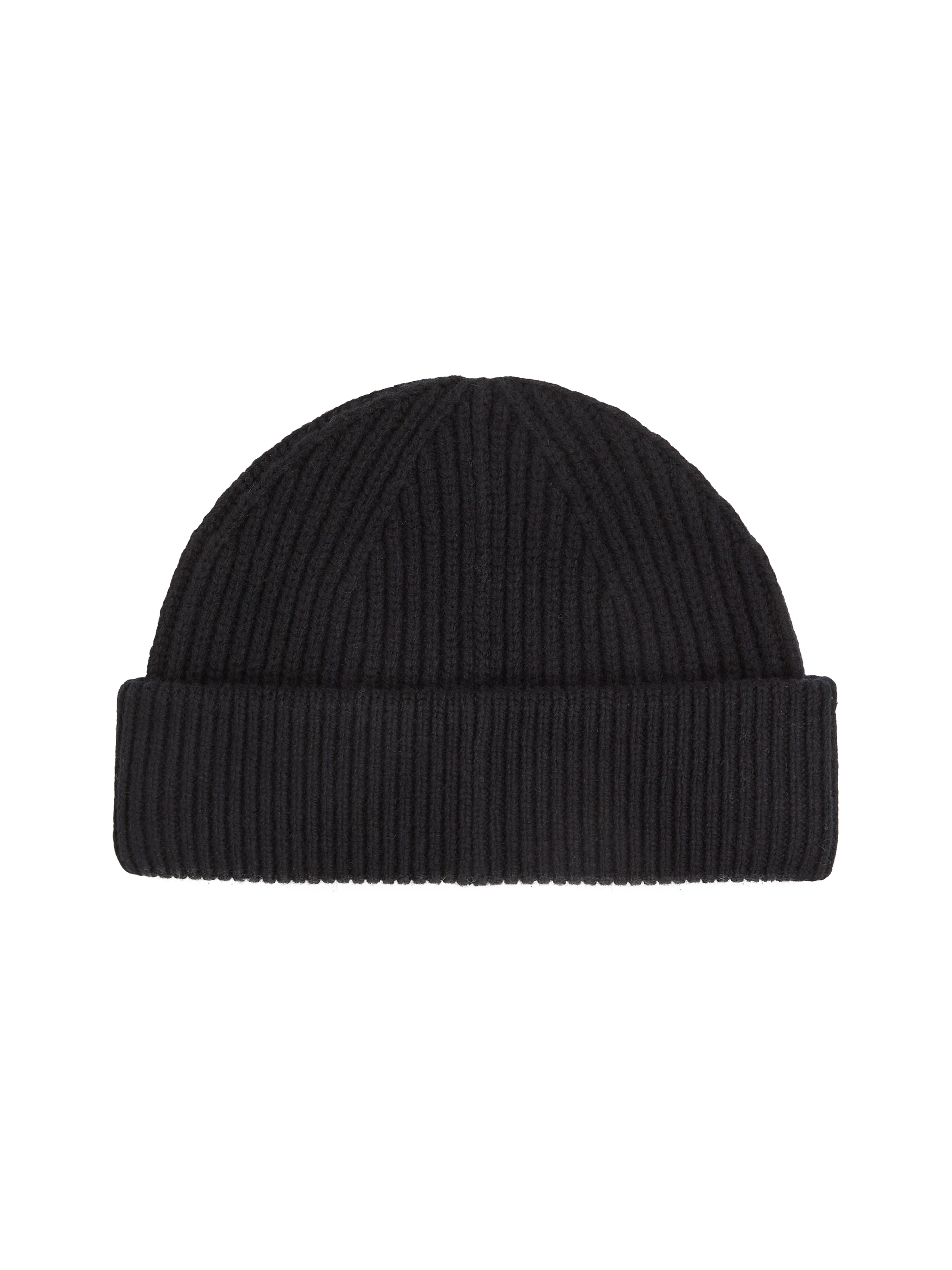 Calvin Klein Beanie »WOOL DOCKER BEANIE«, mit Ledermarkenlabel