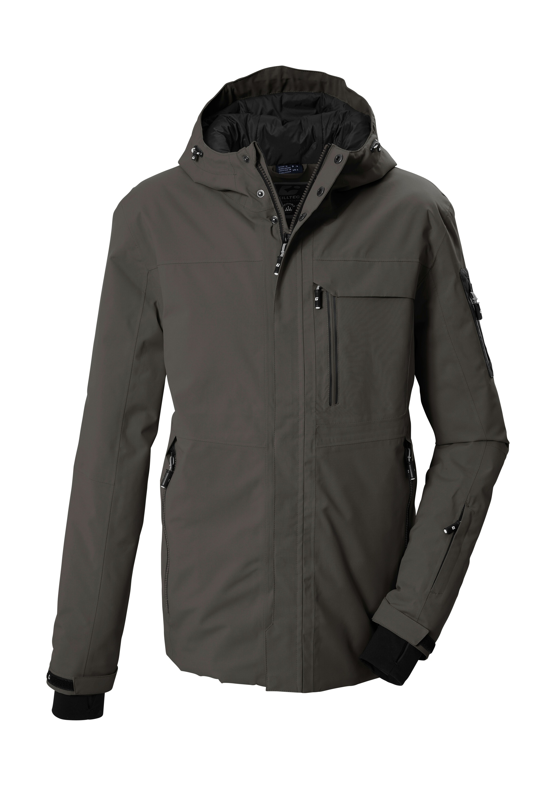 Killtec Skijacke "KSW 78 MN SKI JCKT" Atmungsaktive, wasserdichte Skijacke mit verstellbarer Kapuze