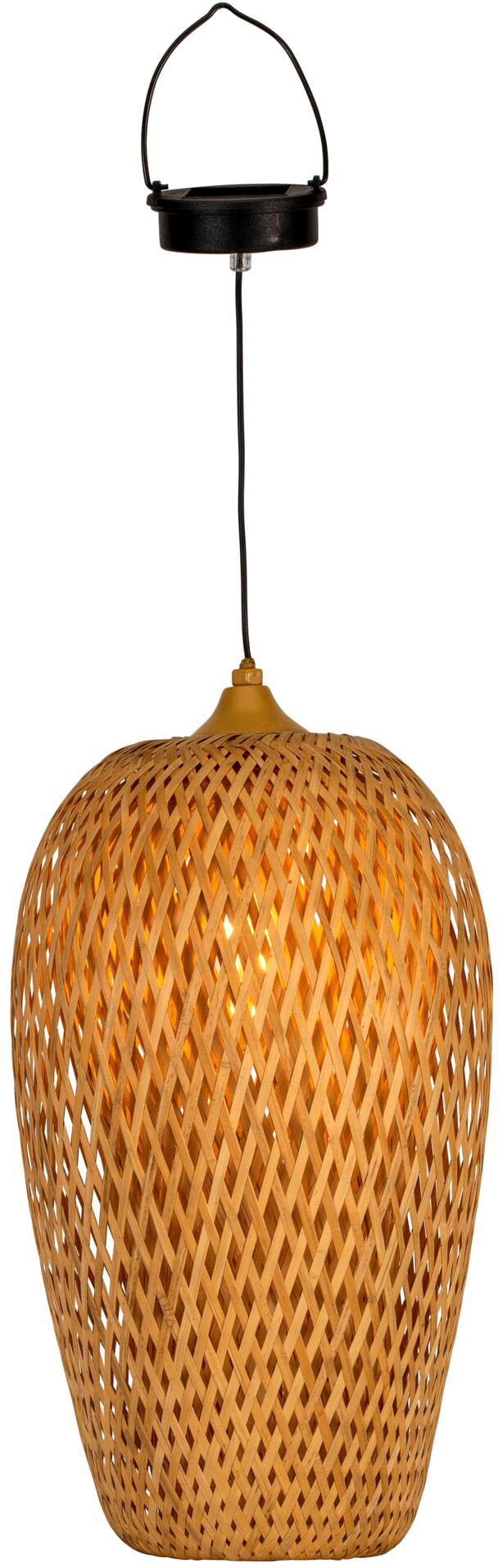 Pauleen LED Pendelleuchte »Sunshine Bliss Solarpendel Outdoor Bambus /Rattan/Kunststoff/Metall«, 1 flammig-flammig, Solar | BAUR