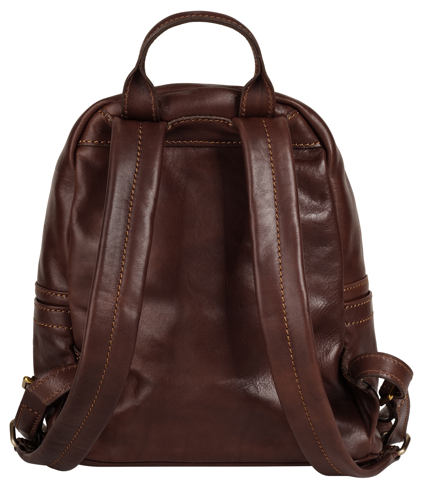 Piké Cityrucksack, echt Leder, Made in Italy