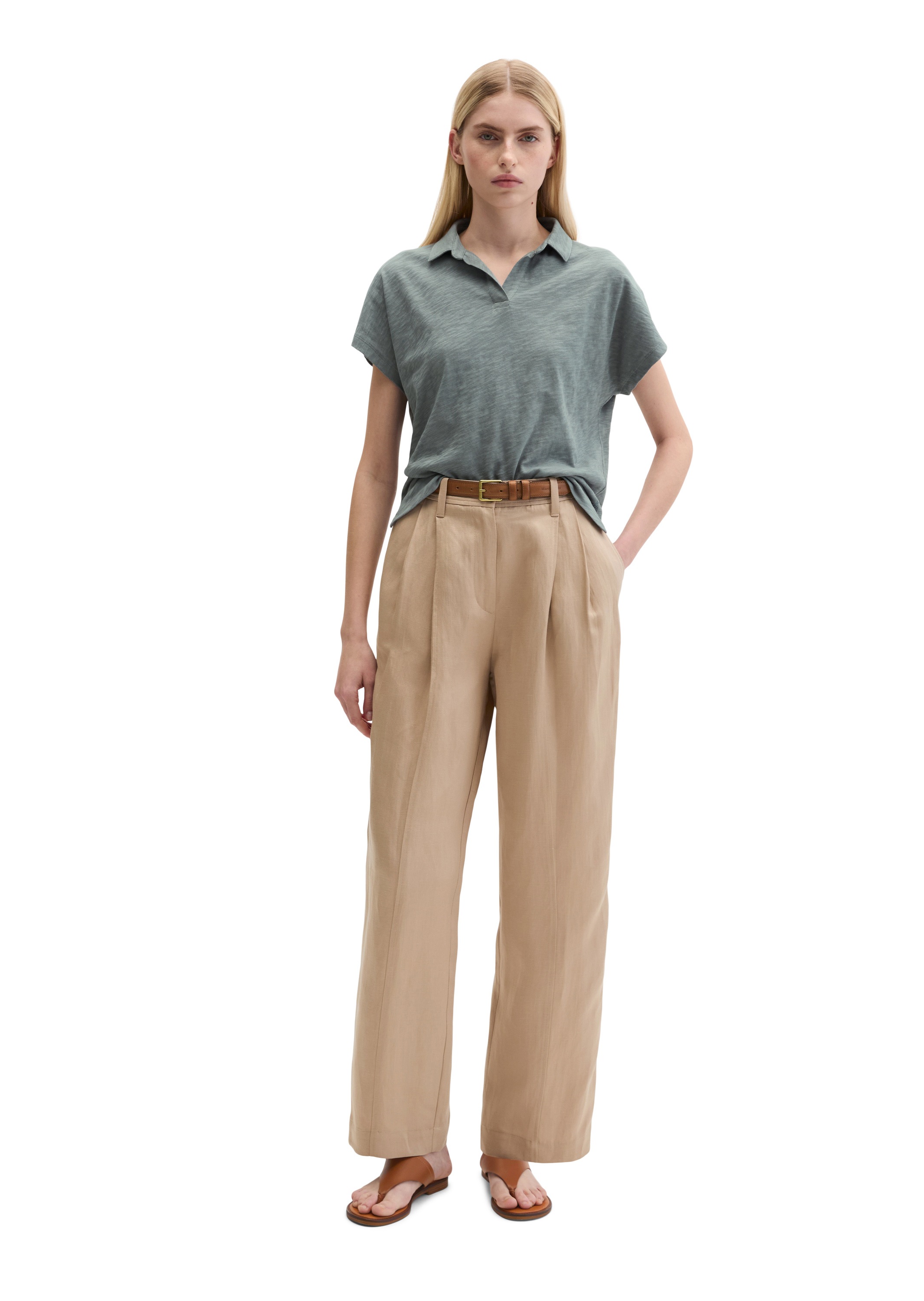 Marc O'Polo Poloshirt »aus Slub Jersey«