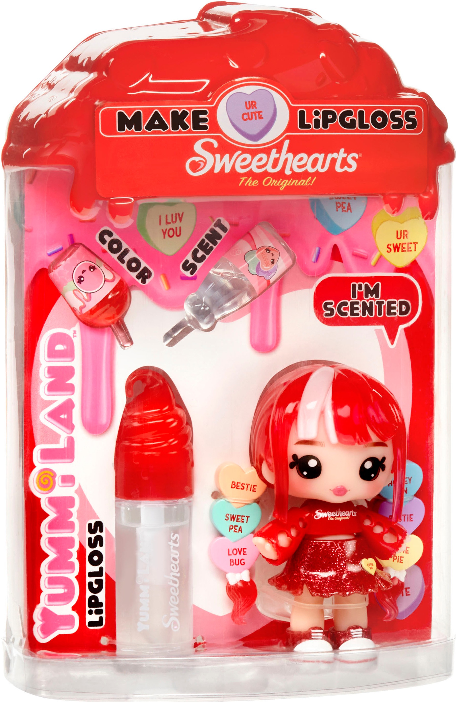 Minipuppe »Yummiland Sweet Lip Gloss-Ruby Hearts«, inklusive Schlüsselanhänger