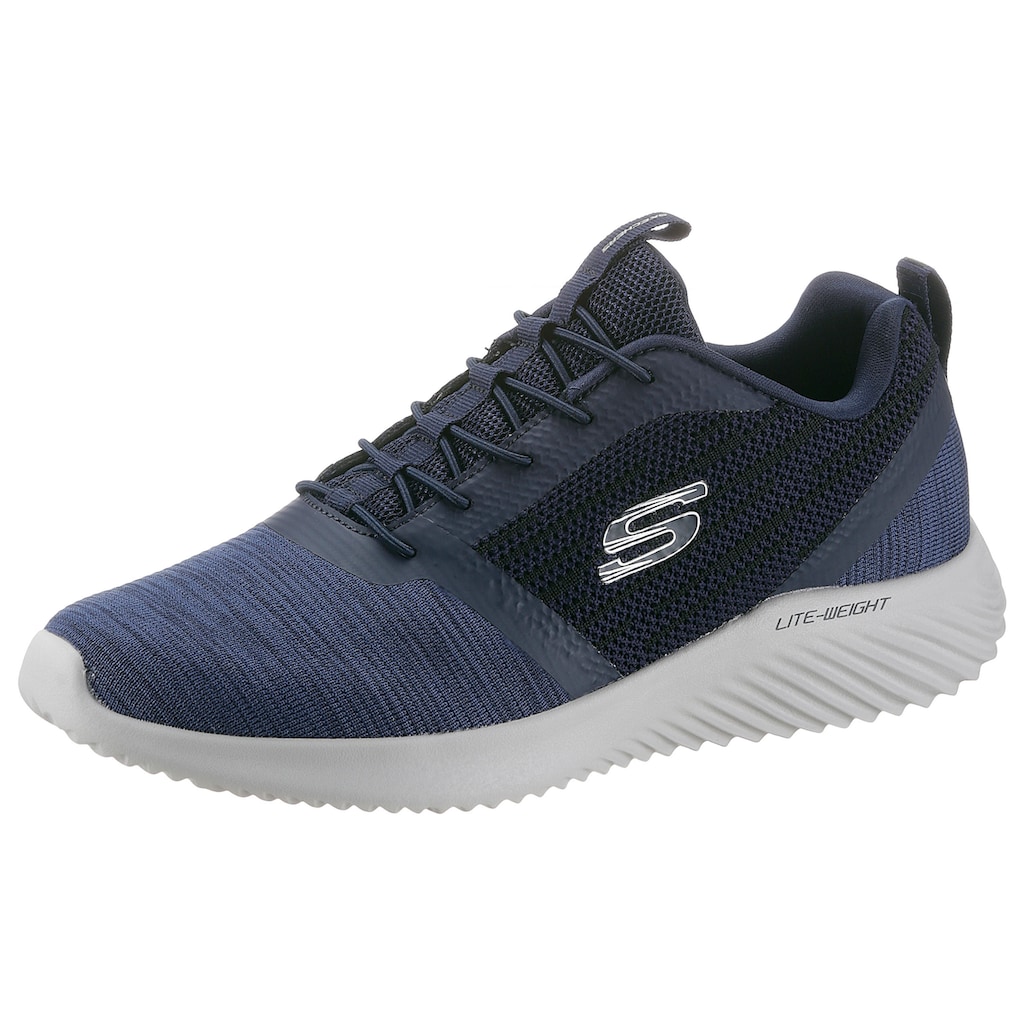 Skechers Slip-On Sneaker »BOUNDER«, Slipper, Sommerschuh, Freizeitschuh mit leichter Laufsohle