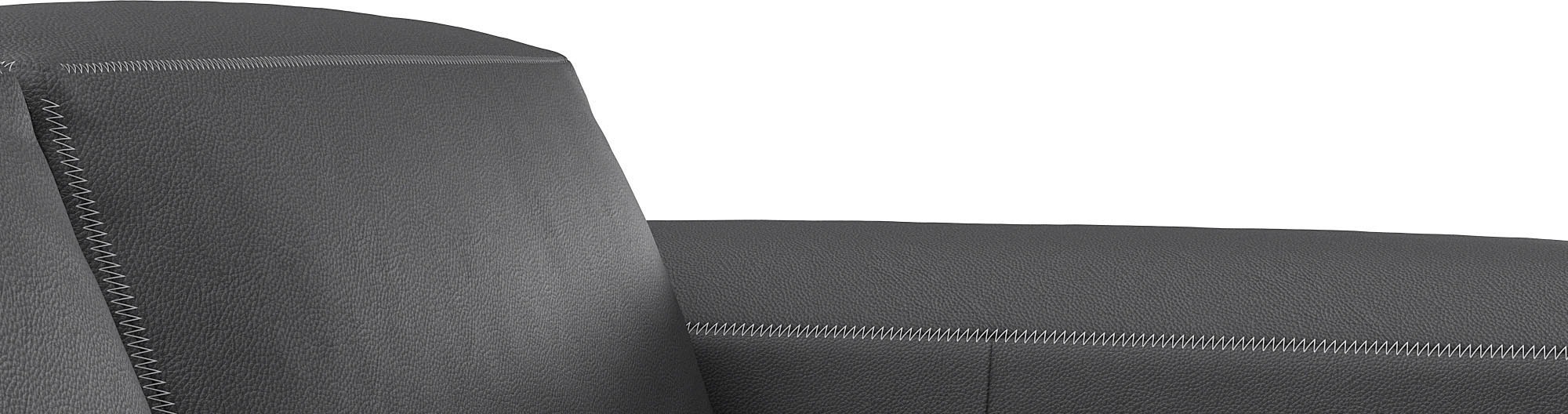 FLEXLUX Ecksofa »Lucera Chaislongue rechts oder links, L-Form, bequem«, modern & anschmiegsam, Kaltschaum, Stahl-Wellenunterfederung