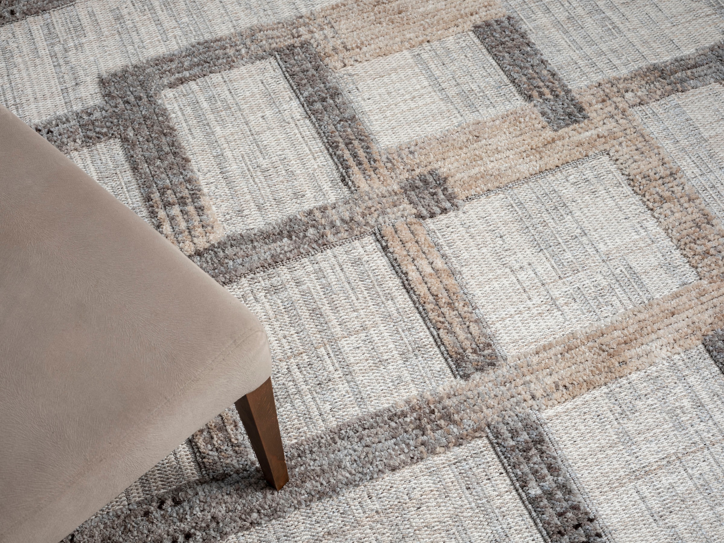 Myflair Möbel & Accessoires Teppich »Balania«, rechteckig, 15 mm Höhe, Kurzflor, mit Hoch-Tief Effekt, besonders weich durch Microfaser