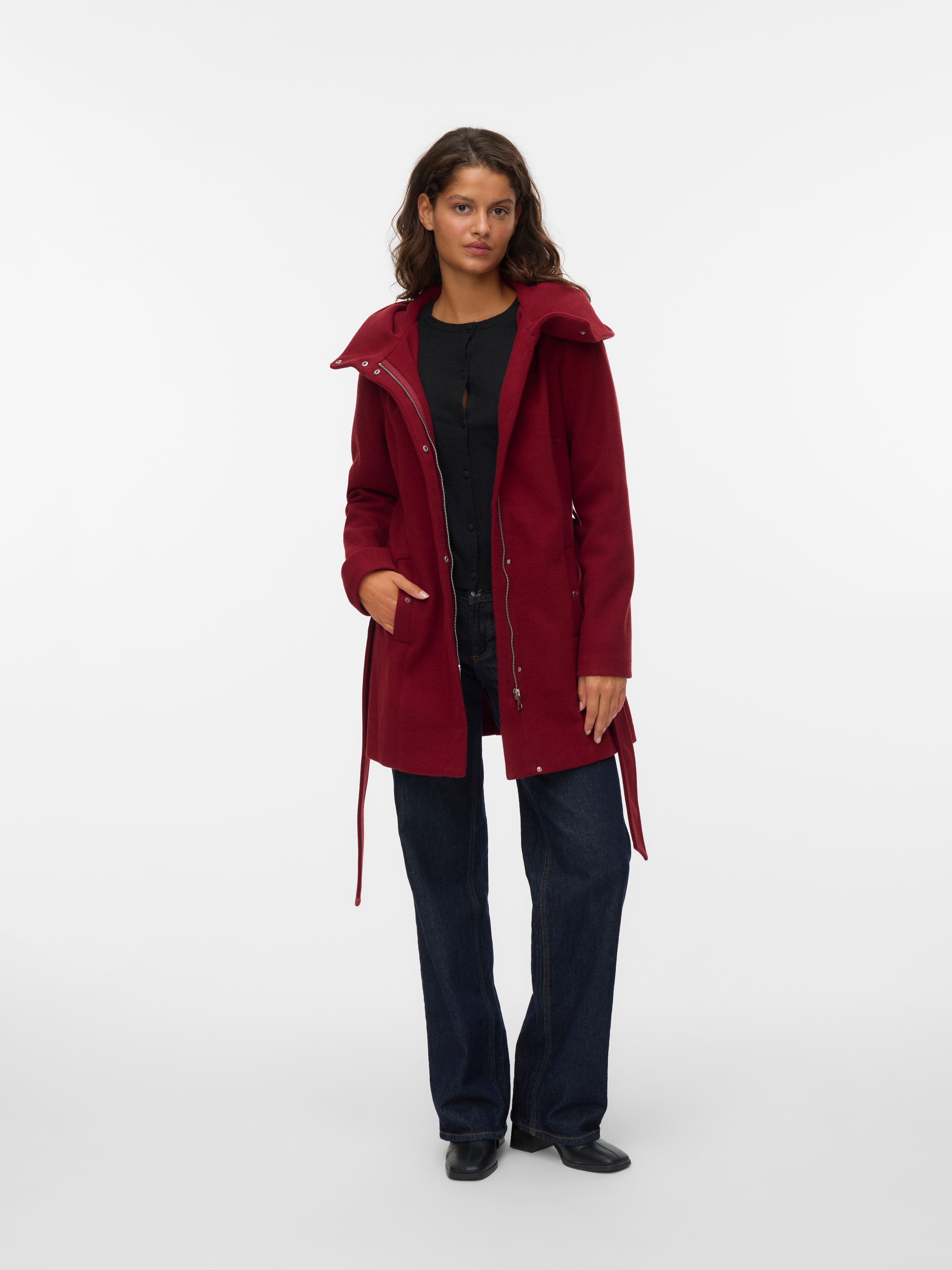 Vero Moda Langjacke »VMPOPLIVA JACKET GA BOO«, mit Kapuze