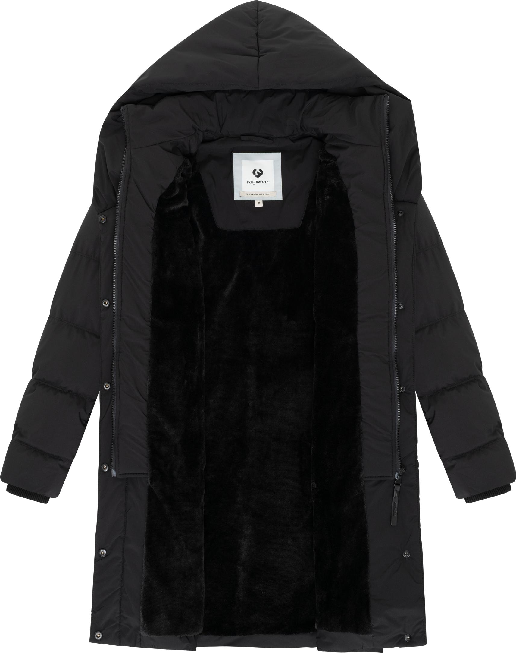 Ragwear Steppmantel »Natalka Soft YOUMODO«, Warmer Wintermantel mit hohem Kragen und Kapuze