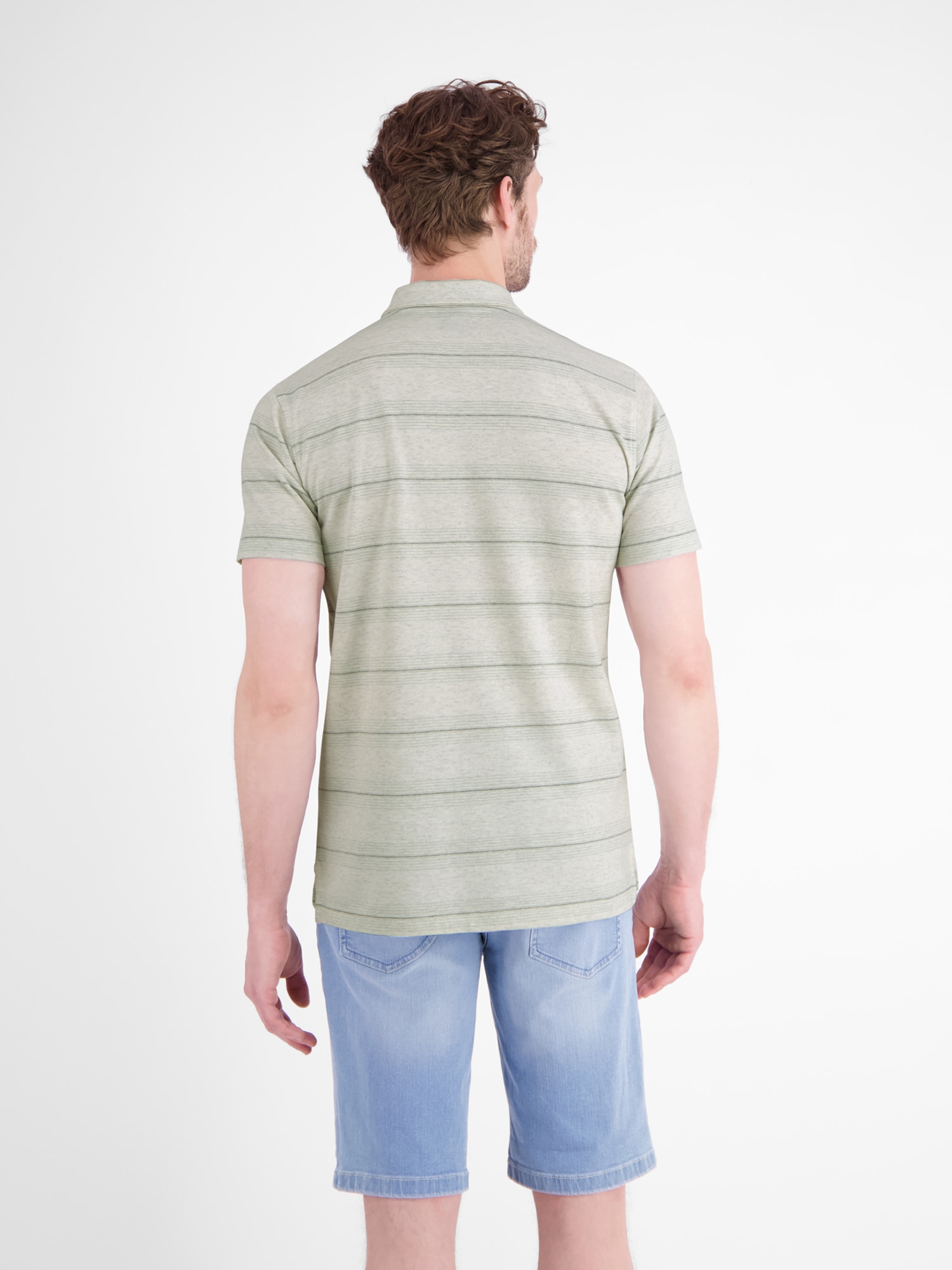 LERROS Poloshirt »Poloshirt in feiner Piquéqualität mit frischer Streifenoptik«
