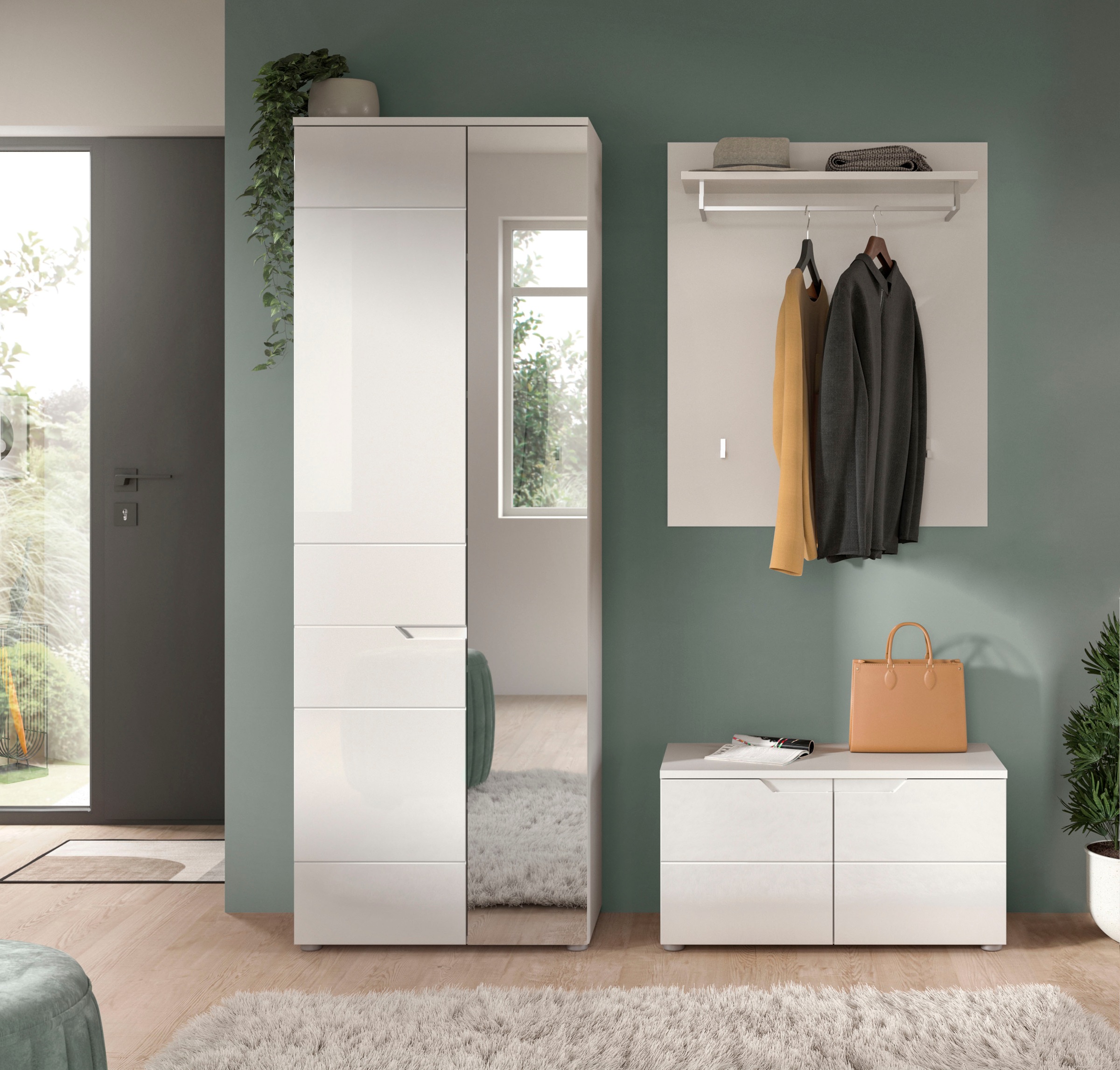 INOSIGN Garderoben-Set "CAPRI, 3-teilig, mit eingefasster Griffmulde, beste günstig online kaufen