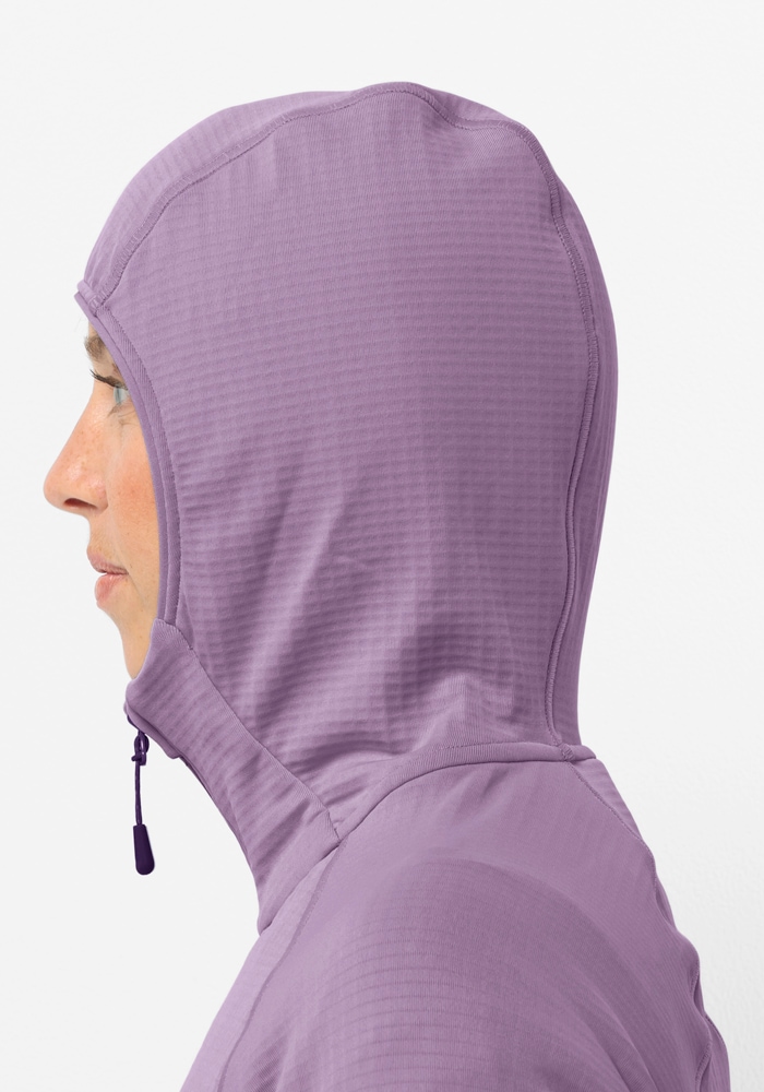 Jack Wolfskin Fleecejacke »KOLBENBERG HOODED FZ W«, mit Kapuze