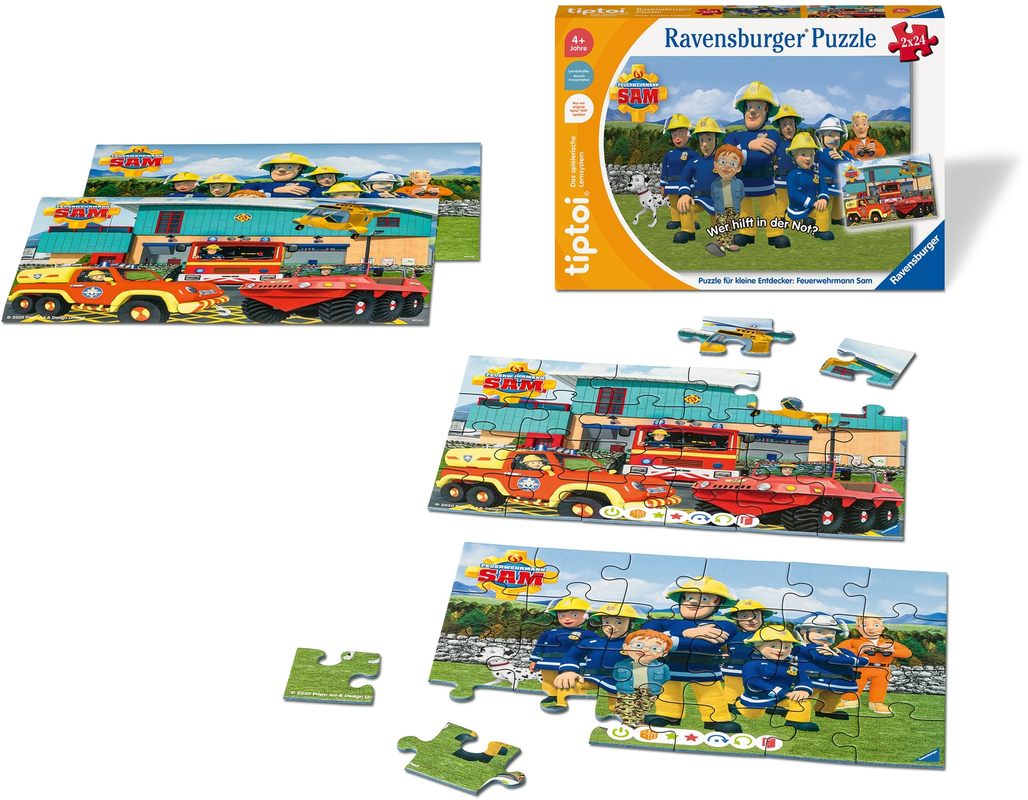 Puzzle »tiptoi® Puzzle für kleine Entdecker: Feuerwehrmann Sam«, Made in Europe, FSC®...