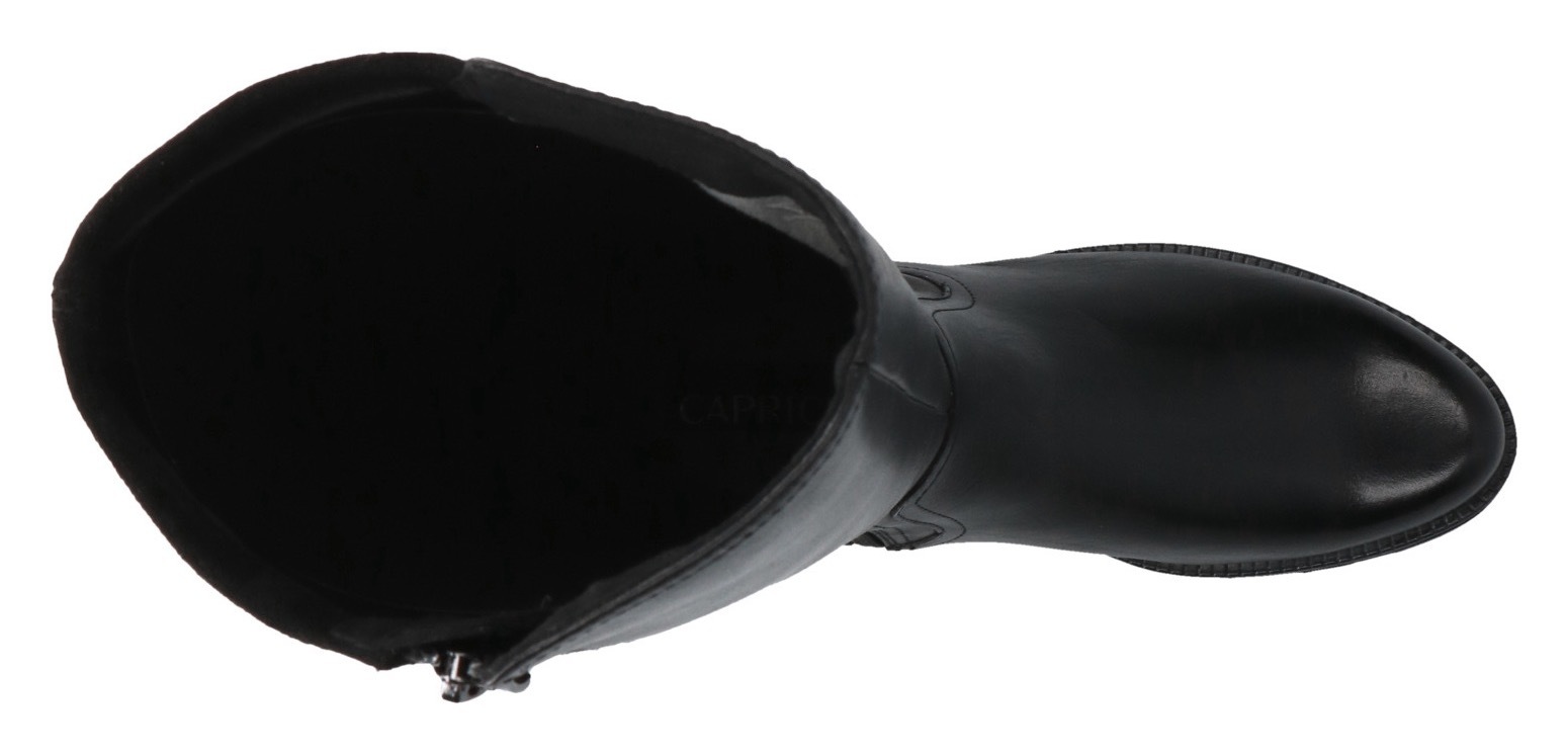 Caprice Stiefel, Blockabsatz, Langschaftstiefel, Businessstiefel mit Reißverschluss