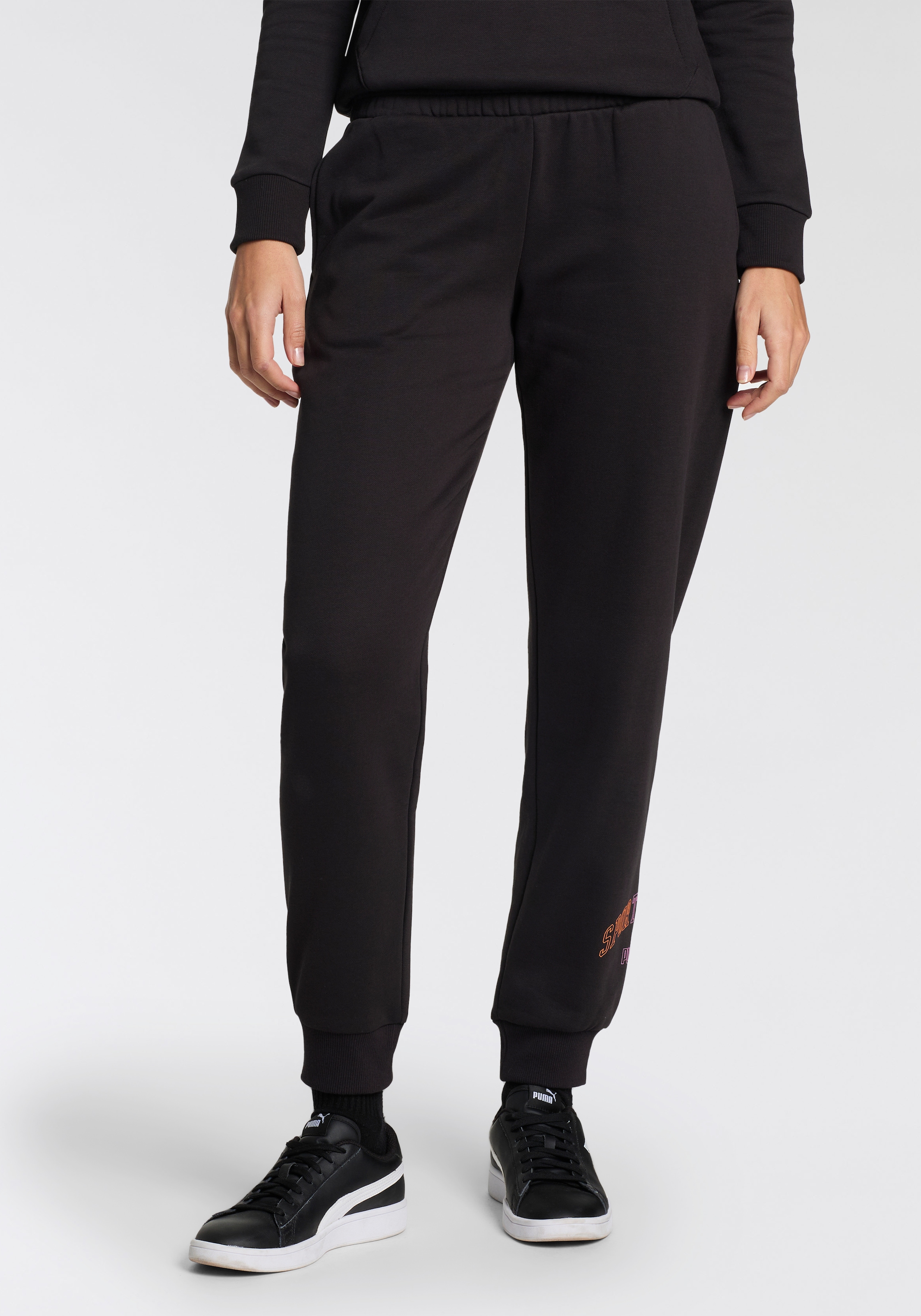 PUMA Jogginghose "ESS+ LOGO LAB PANTS FL" mit Eingrifftaschen, mit WarmCELL günstig online kaufen