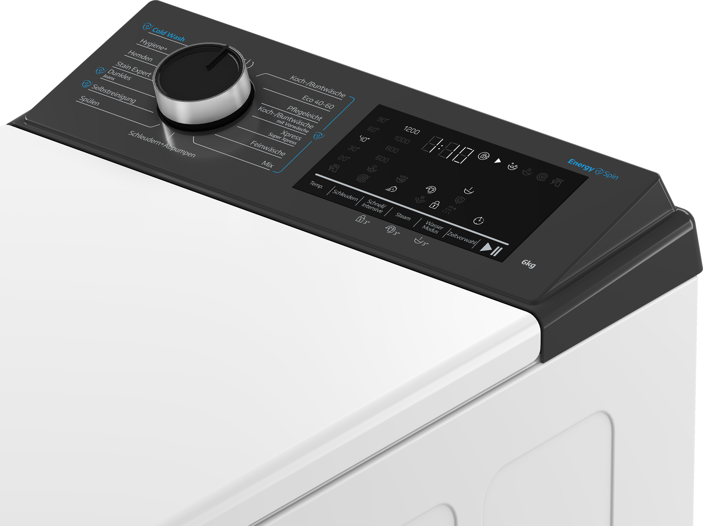 BEKO Waschmaschine Toplader »BTL61AMDES« 6 kg 1200 U/min EnergySpin – optimierte Waschbewegungen für gründliche Reinigung.