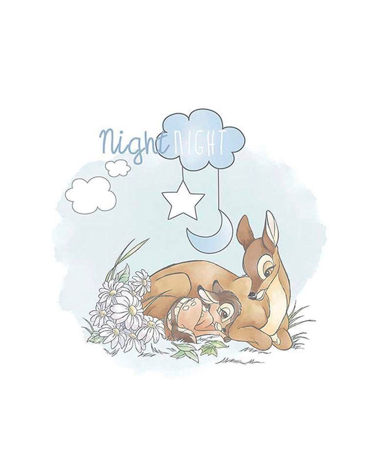 Komar Bild "Bambi Good Night" Disney 1 Stk. tlg. Wandbild zur Dekoration im Kinderzimmer - ohne Rahmen