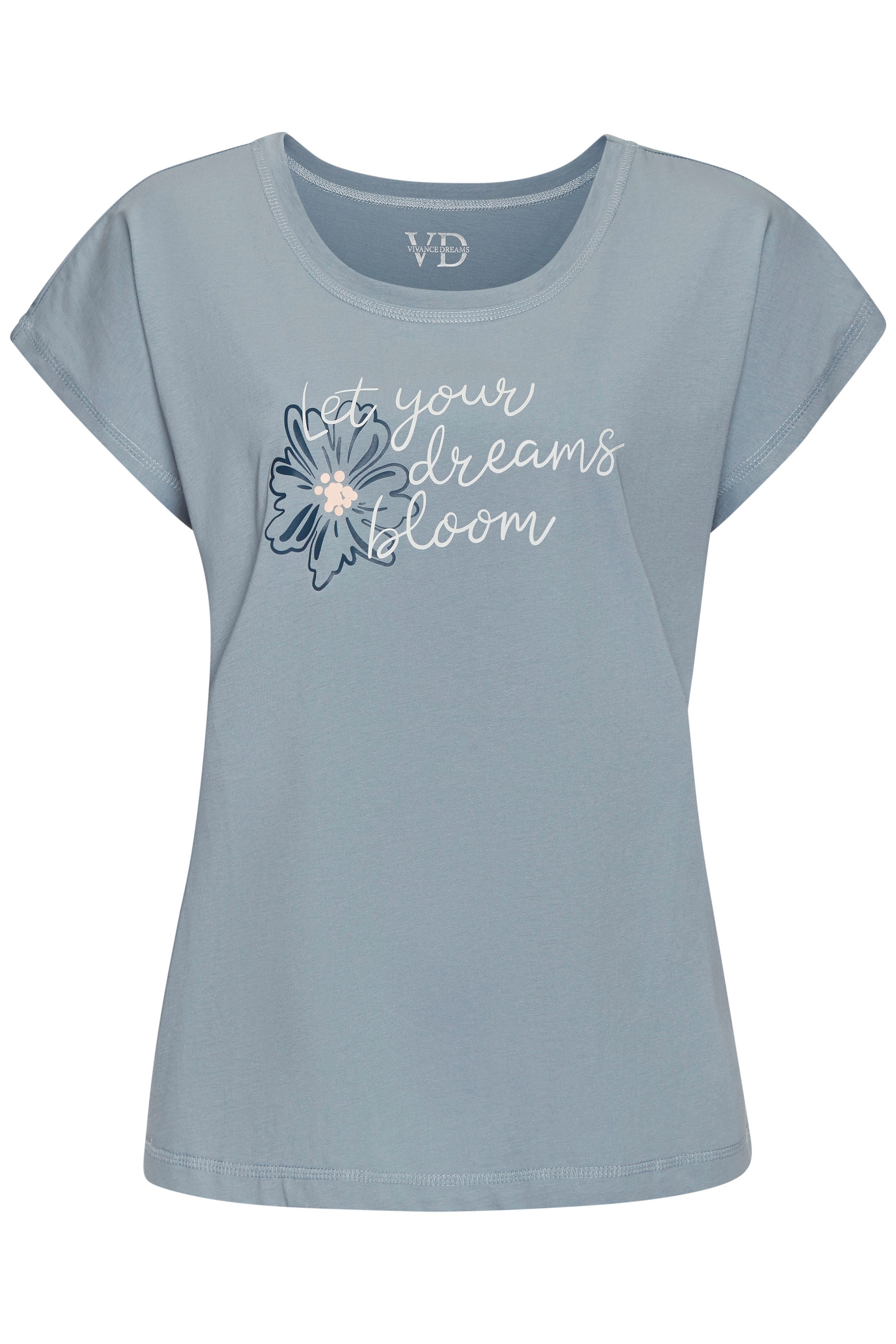 Vivance Dreams Pyjamaoberteil, mit schönem Frontprint günstig online kaufen