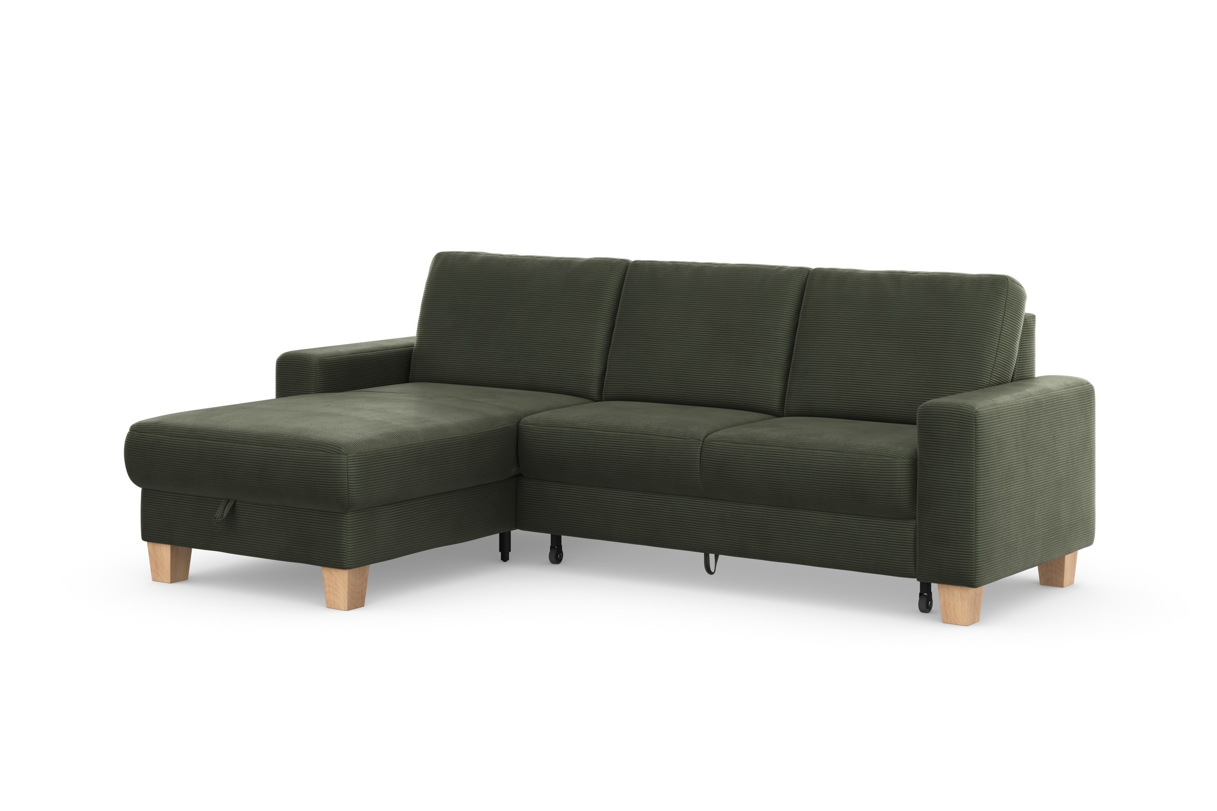 Home affaire Summer L-Form Sectional Sofa Olive 9