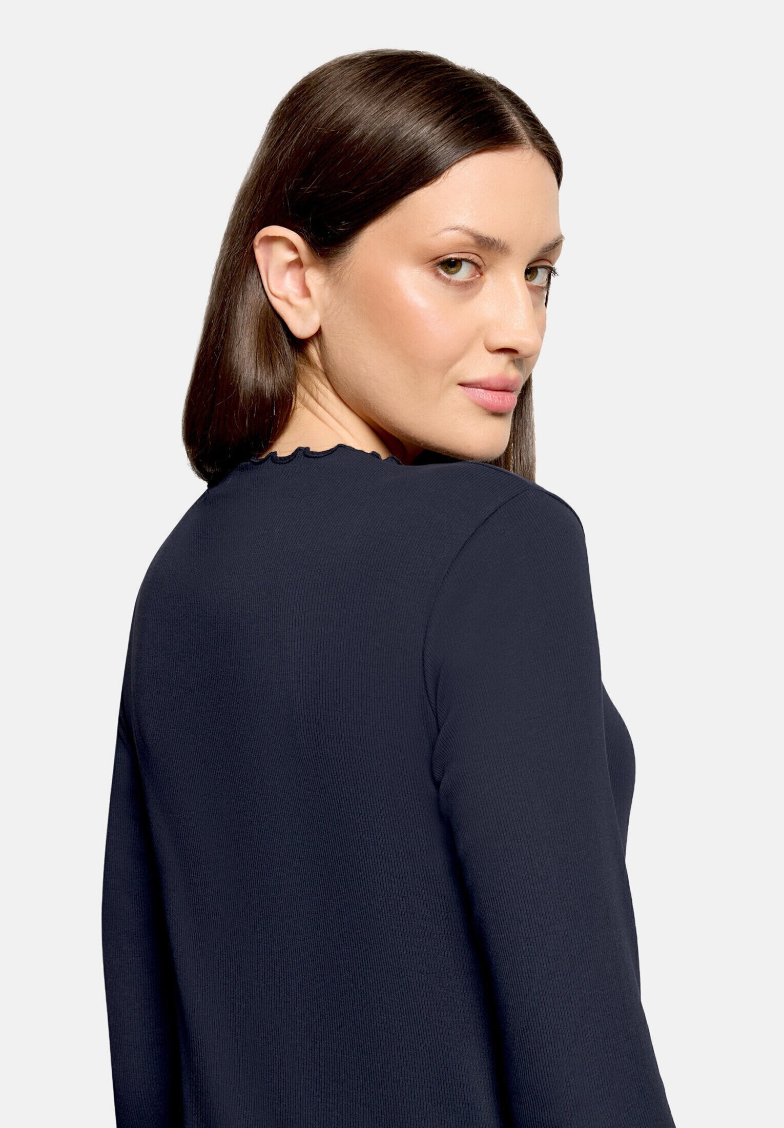 Cartoon Kurzarmshirt »Damen mit Kragen« 1