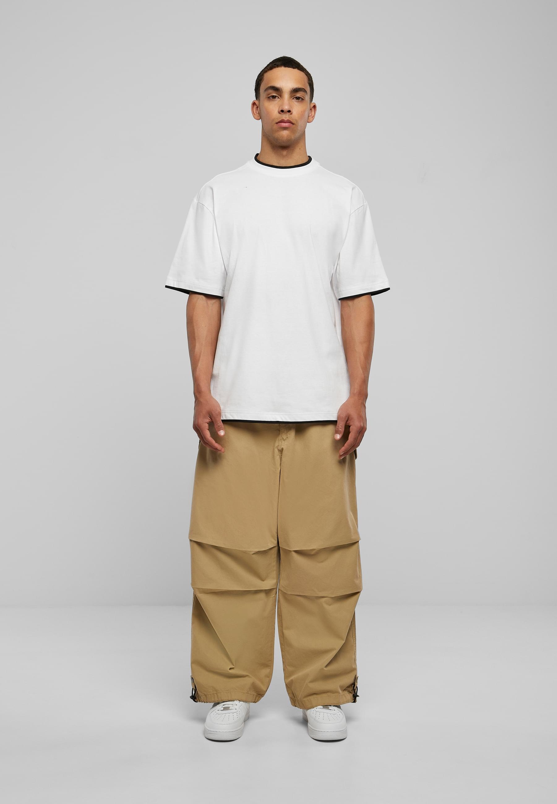 URBAN CLASSICS Kurzarmshirt »Urban Classics Herren Contrast Tall Tee«, (1 tlg.)