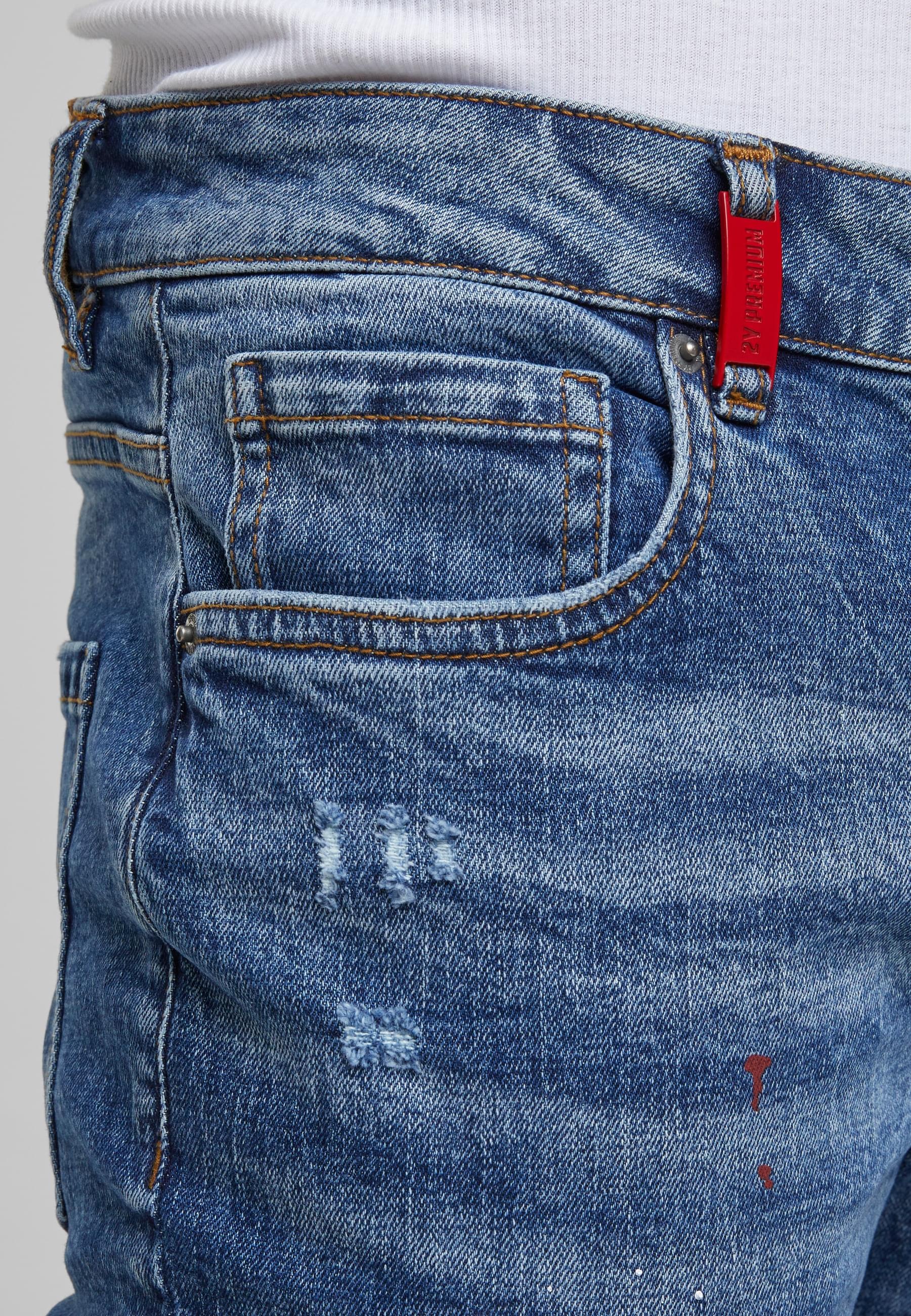 2Y Premium Bequeme Jeans »2Y Premium 2Y JULIO RIPPED SLIM FIT JEANS«
