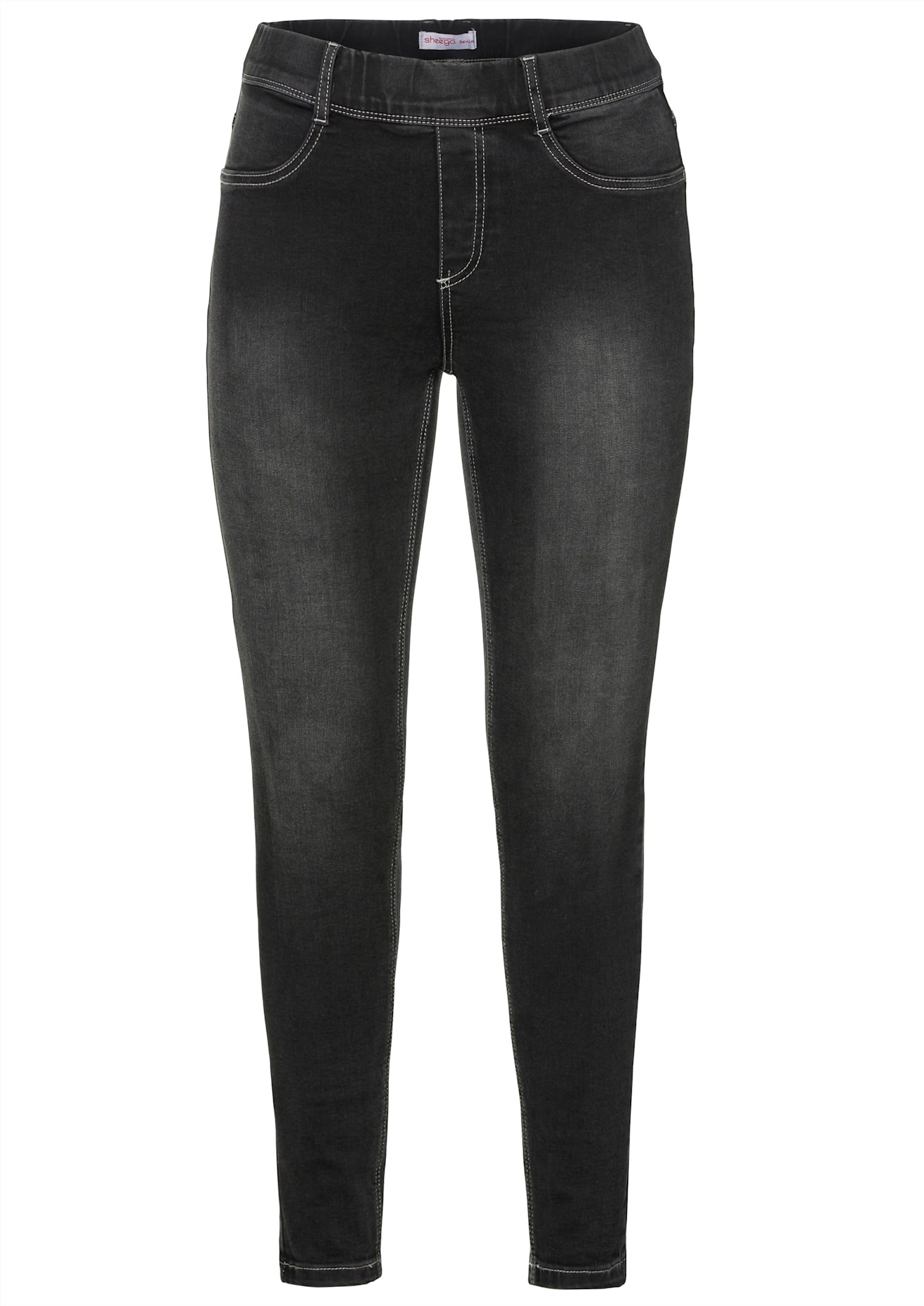 Sheego Women's Jegging Black Denim Size 23 3