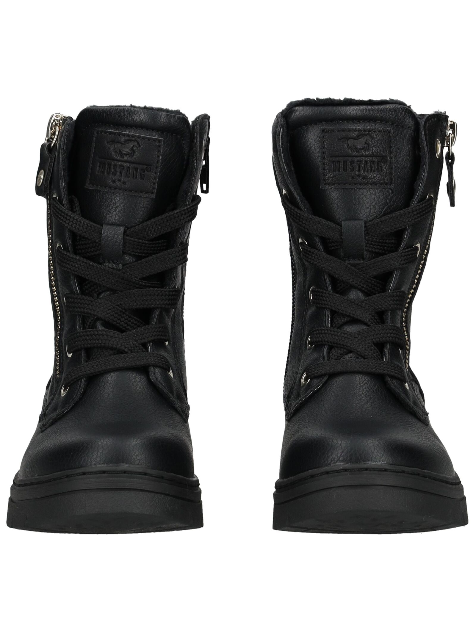 Mustang Shoes Schnürstiefelette »Mustang Shoes Stiefelette Lederimitat/Textil«