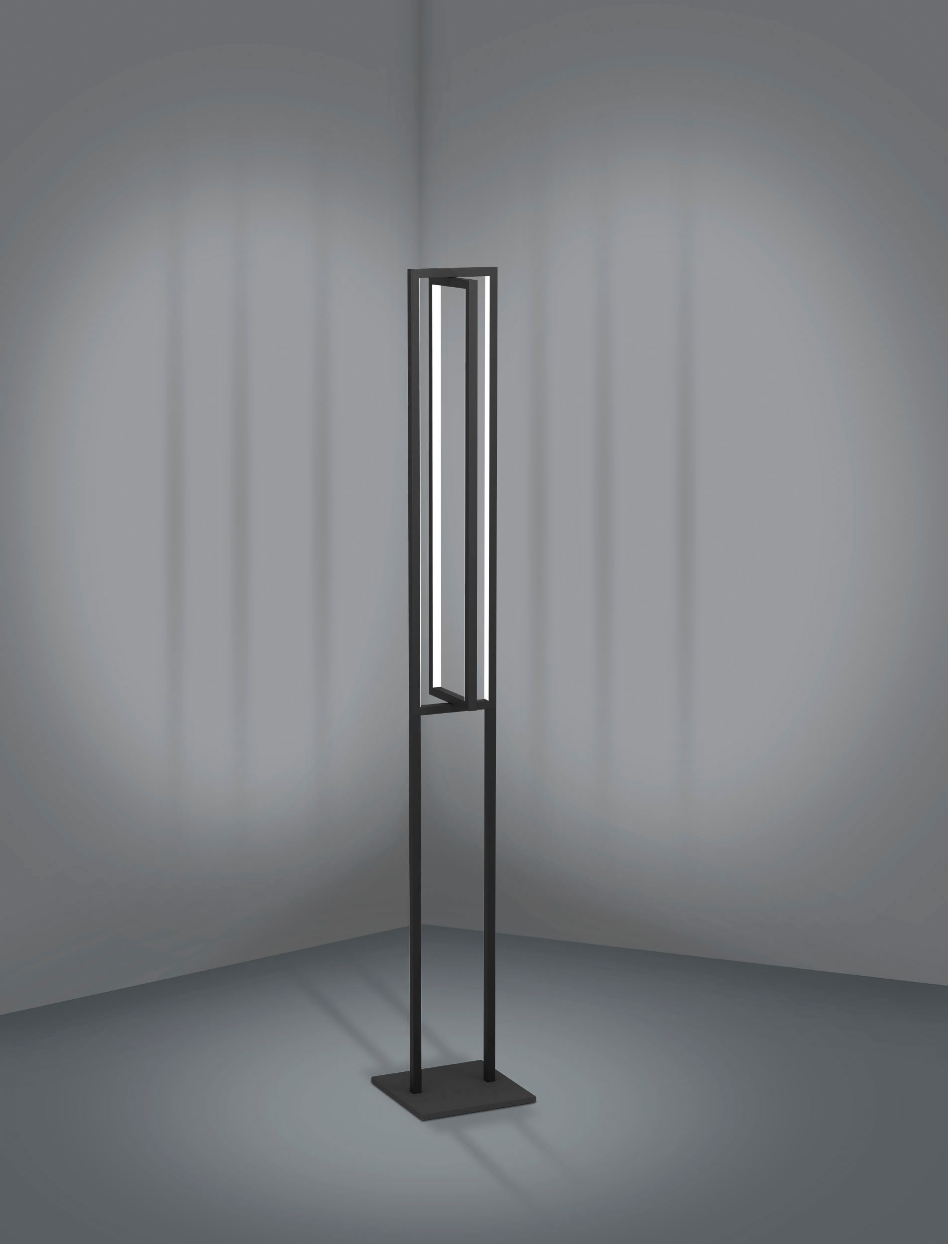 EGLO Stehlampe BAUR in warmweiß Stahl - schwarz Stehleuchte - kaltweiß »SIBERIA«, 34W - aus 