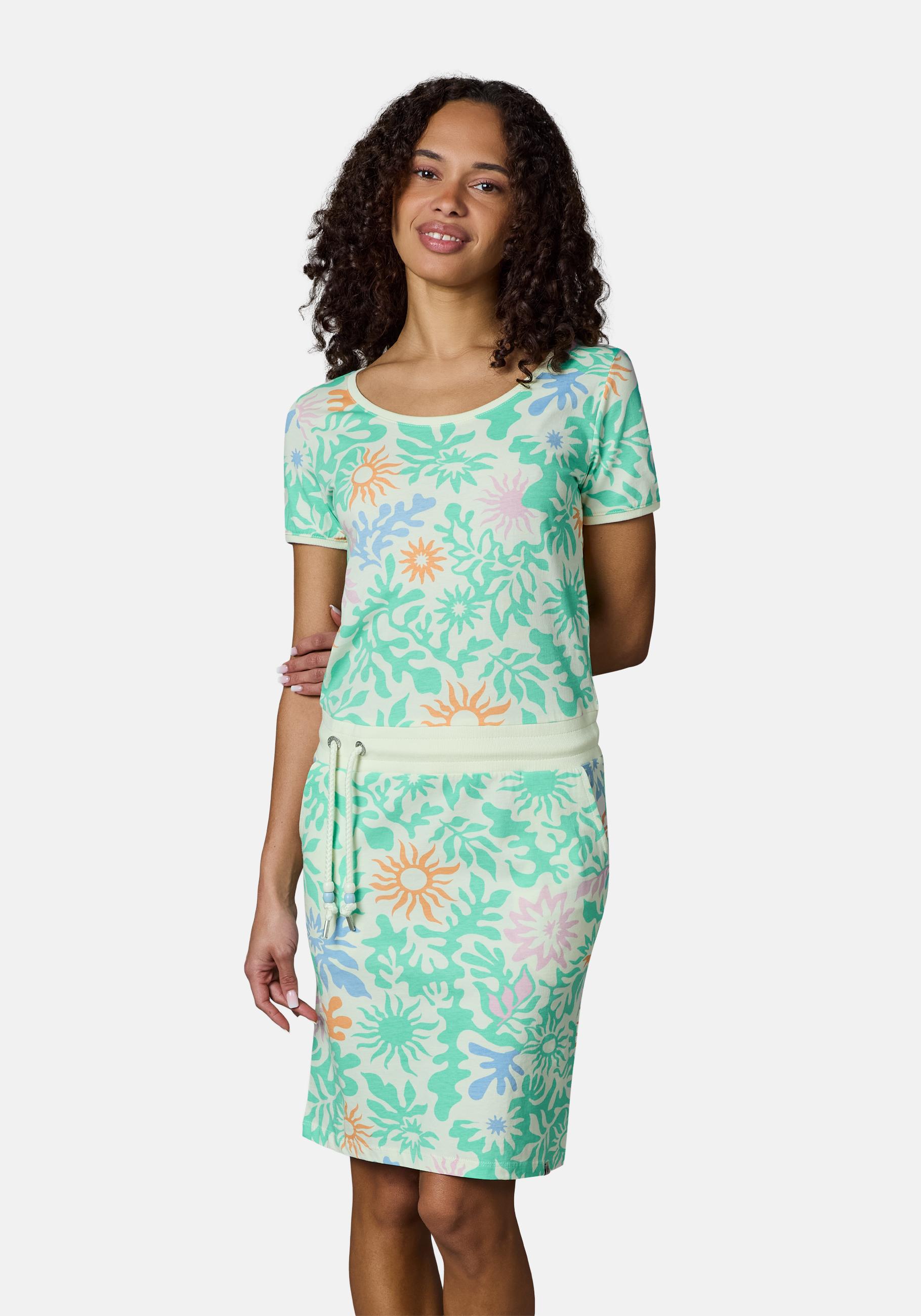 Ragwear Sommerkleid "Baomi Summer YOUMODO" Außentaschen Eingrifftaschen Damen Minikleid in sommerlichem Print
